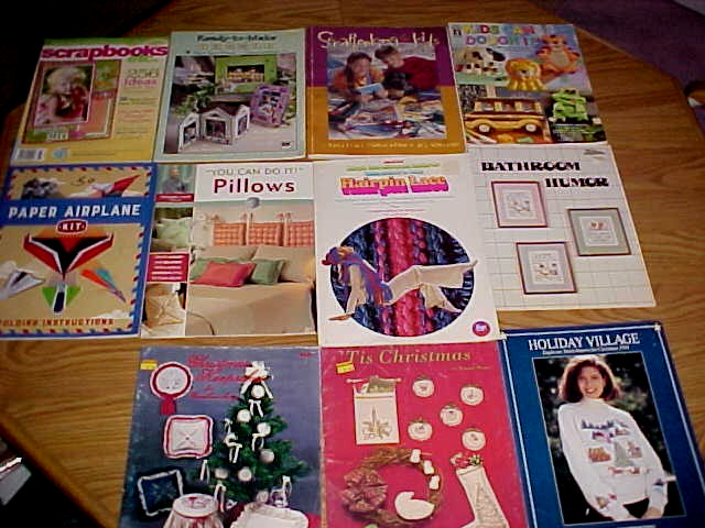 17 Craft Patterns and Books Plastic Canvas, Scrapbooking, Needlepoint Home Decor