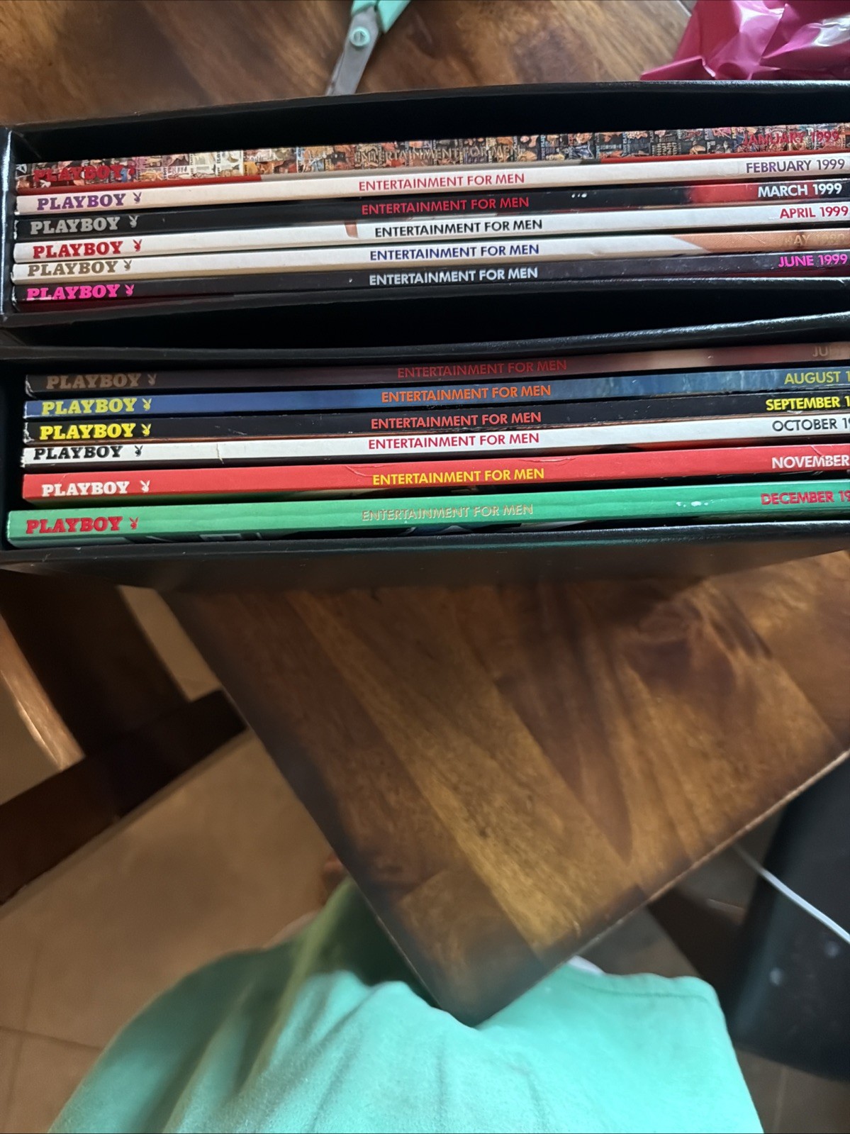Complete 1999 Playboy Magazine Collection with Original Branded Storage Binder