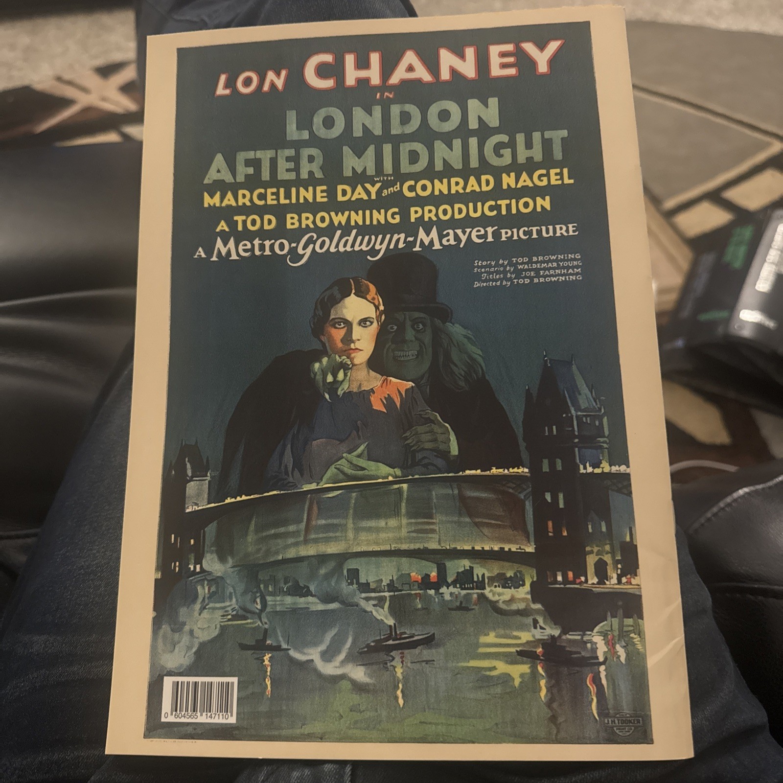 London After Midnight 1927 Lon Chaney MGM horror movie magazine