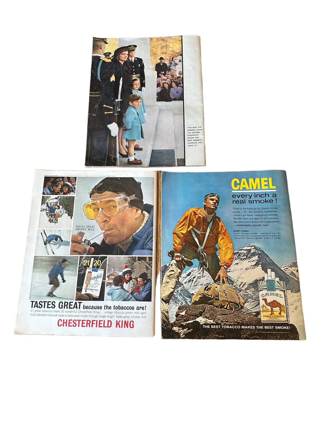 John F Kennedy Memorial Edition Look Life Magazine Lot 3 Vintage December 1963