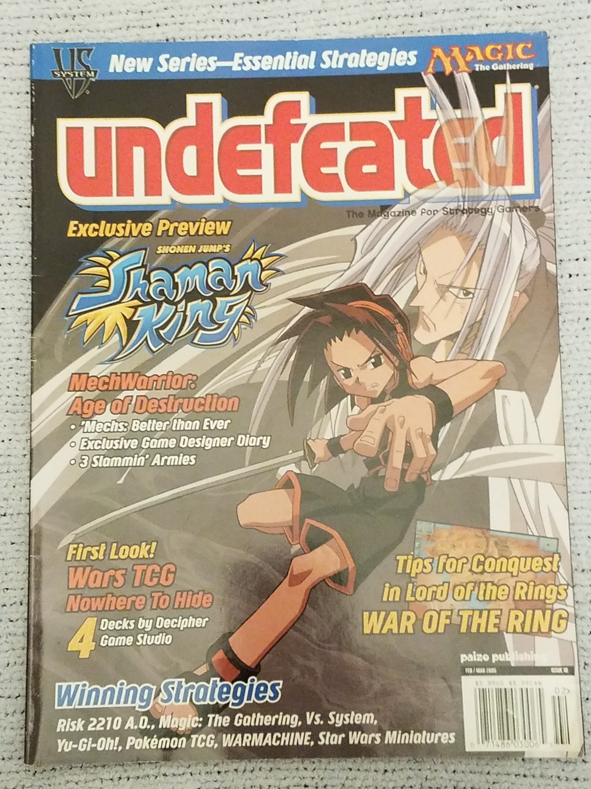 Undefeated Magazine Strategy Gamers Feb March 2005 Magic the Gathering MTG