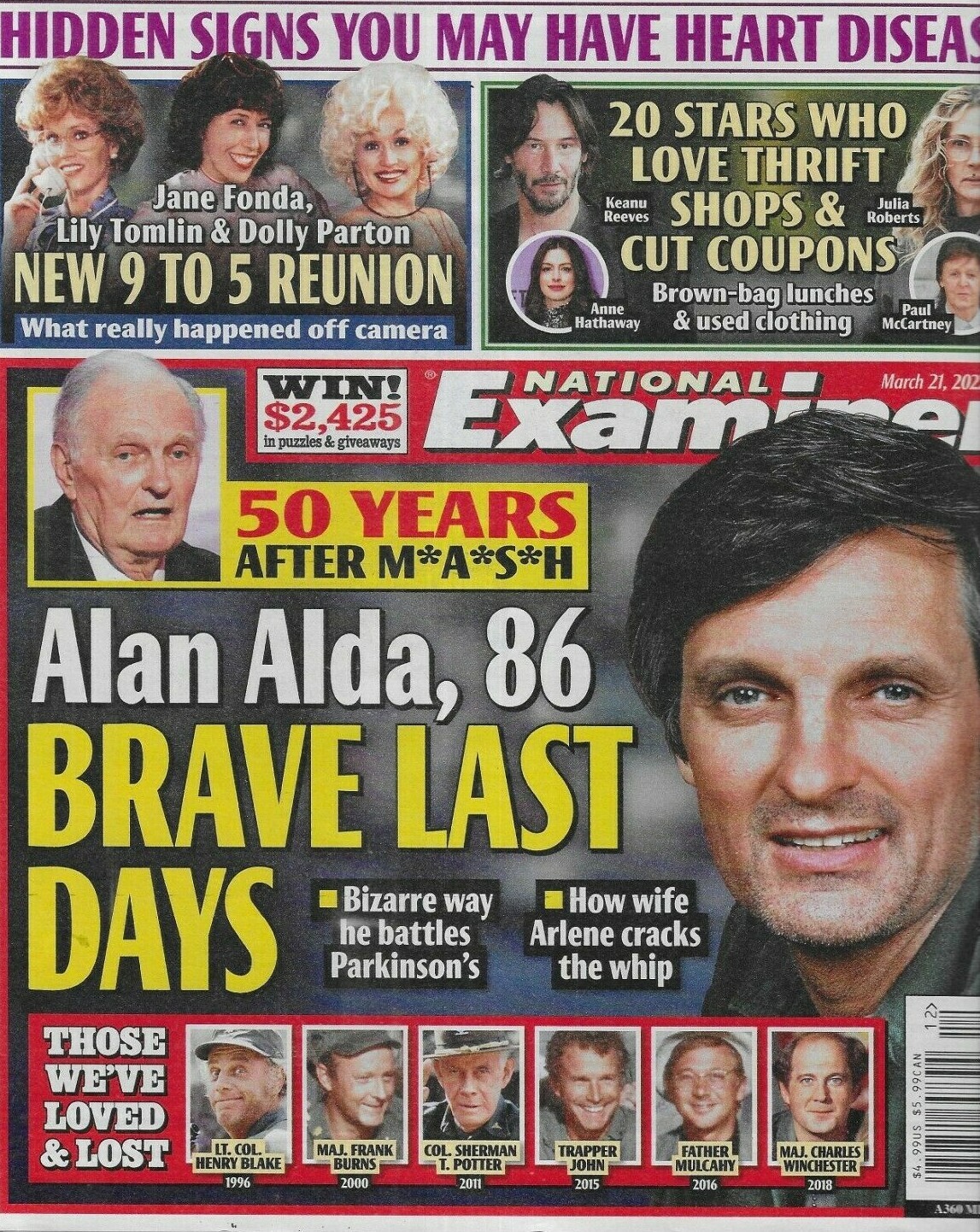 National Examiner Magazine Alan Alda 9 to 5 Reunion Munsters Melissa Gilbert