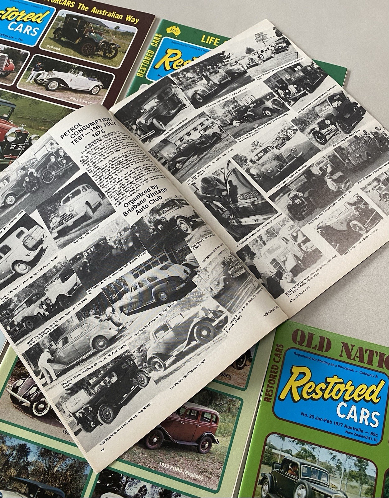 Restored Cars 1970s Magazines inc #1 Bulk Lot of 20 Low Number Issues 1 to 28