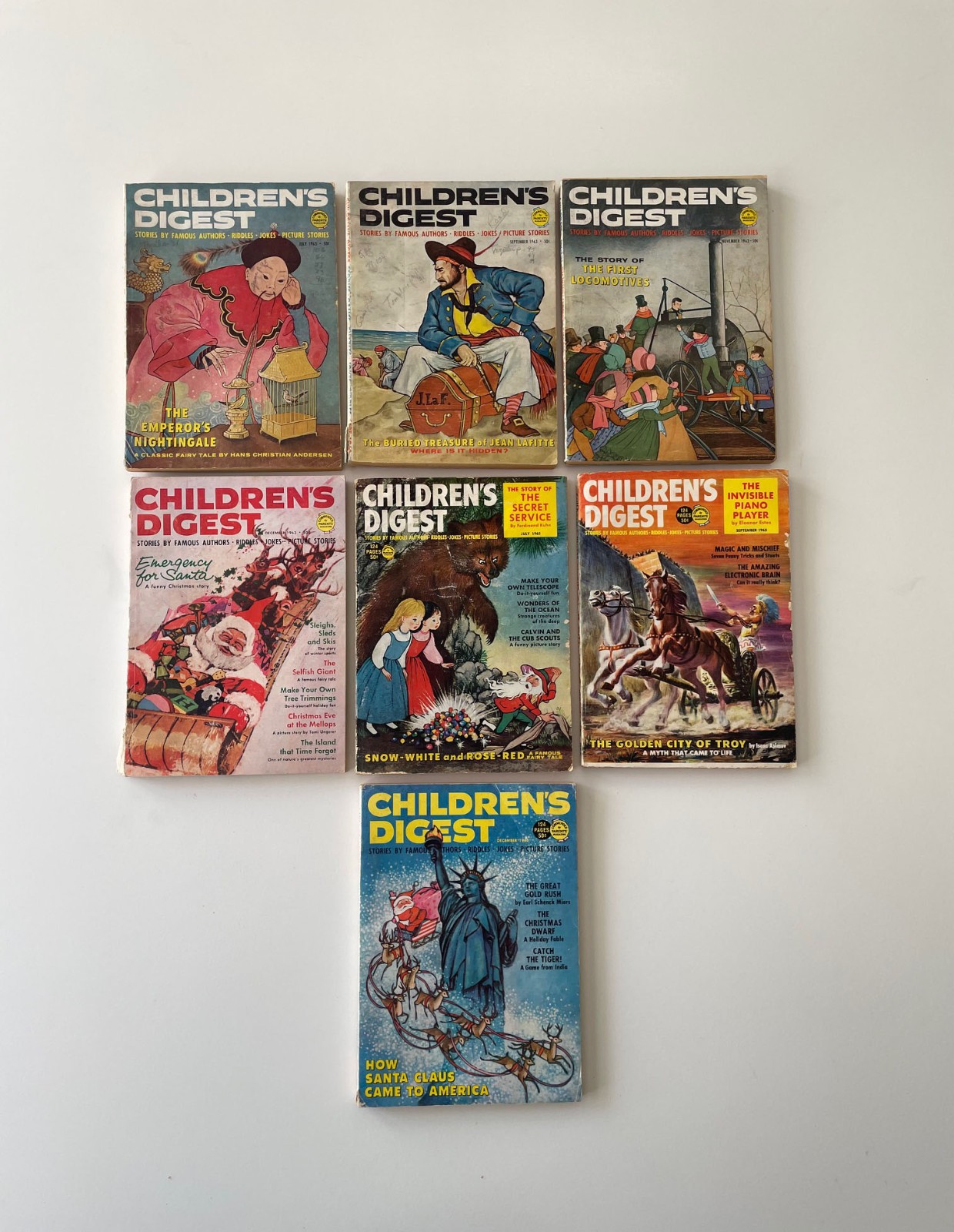 Children’s Digest – Lot 7 Magazines 1963 – 1965 – Childrens Digest