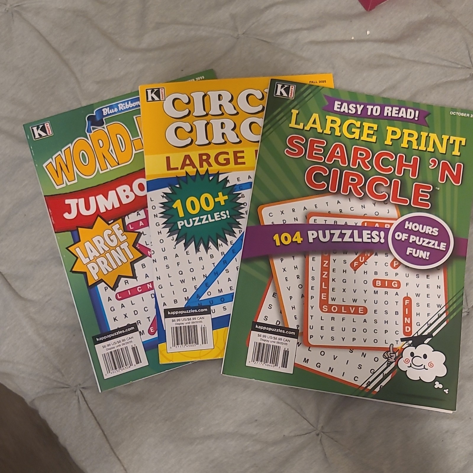 Kappa Large Print Search ‘N Circle Word Search Puzzles October 2025 English