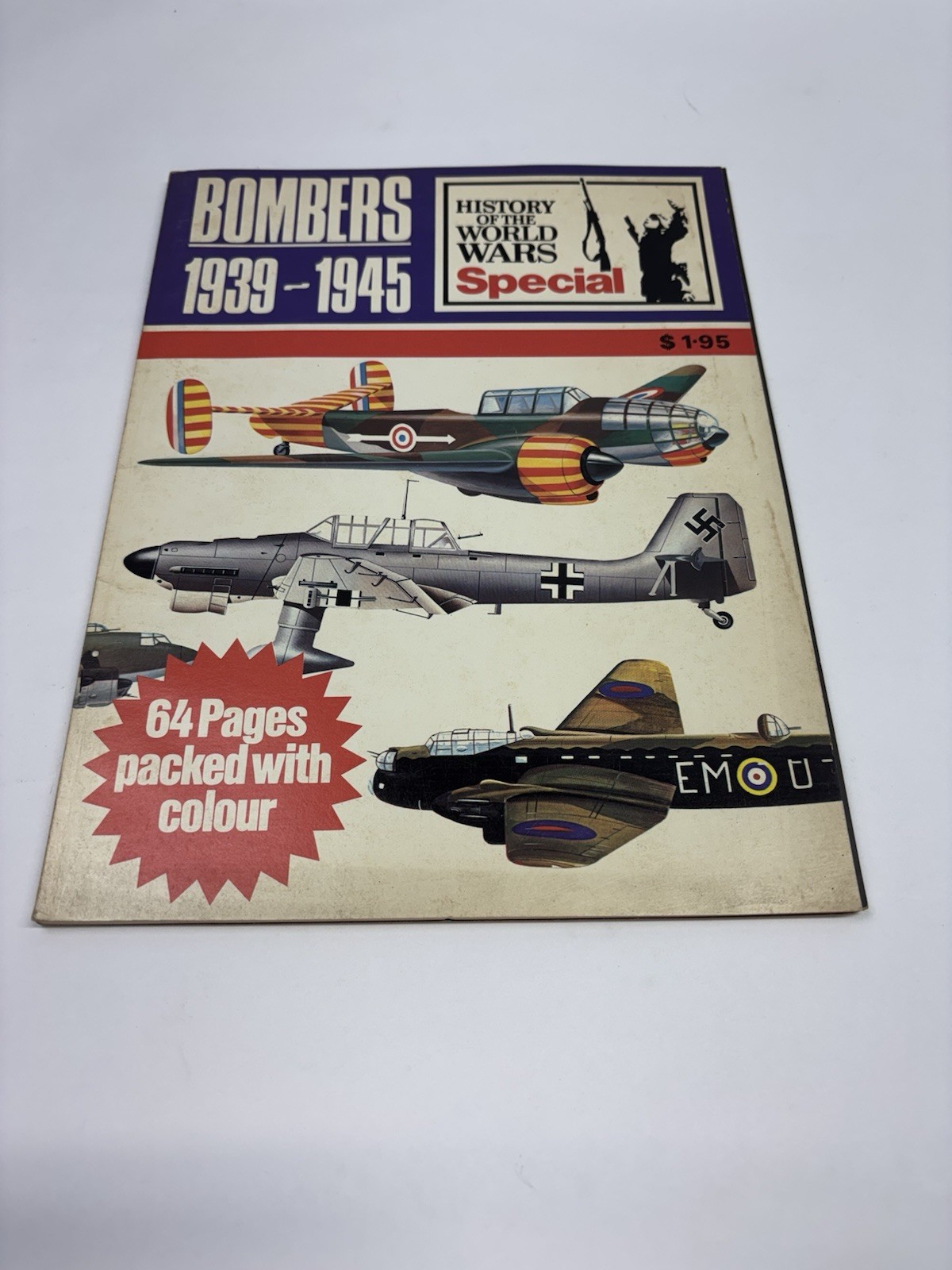 History of the World Wars Special Bombers 1939-1945 Vintage 1974 Magazine