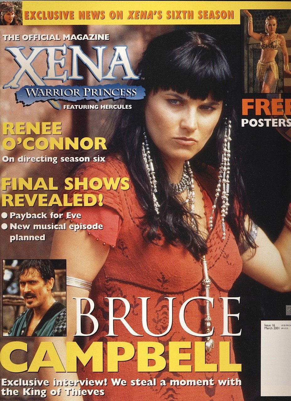 2001 XENA WARRIOR PRINCESS Magazine #16 BRUCE CAMPBELL Interview RENEE O’CONNOR