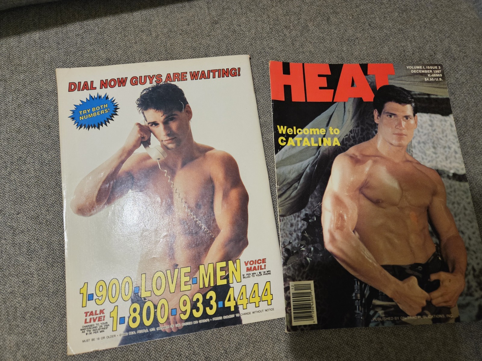 Vintage Collectible Rare Heat Magazine 1987 Gay Men’s Interest Vol 1 #3 Catalina