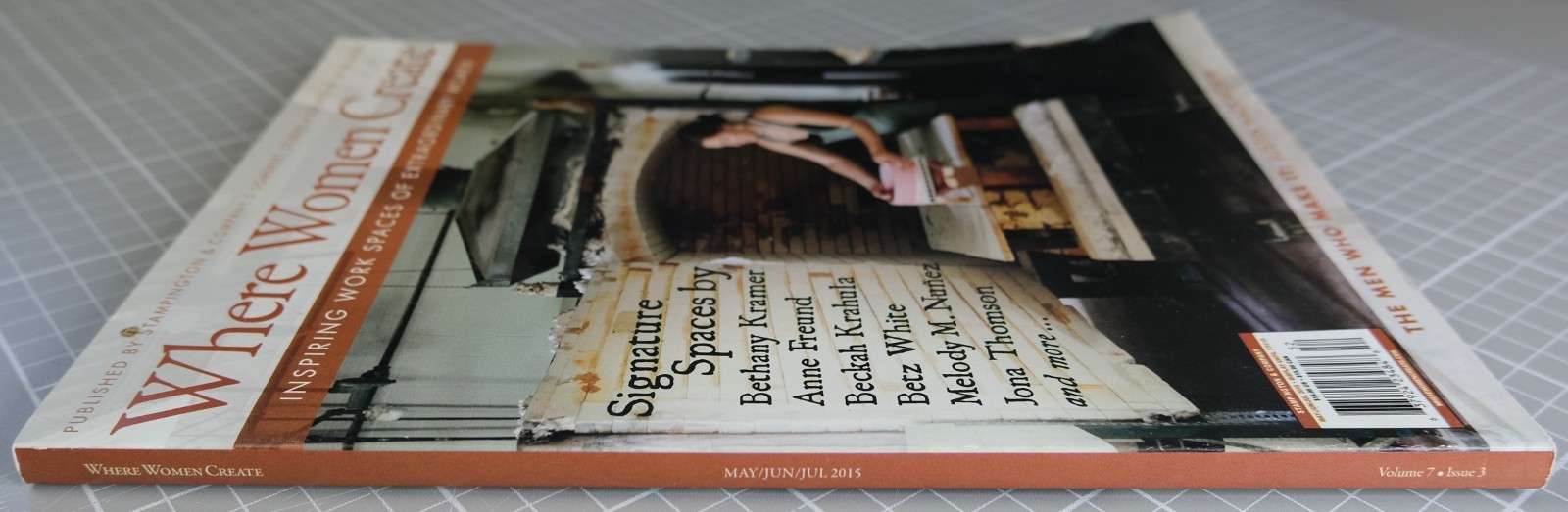 WHERE WOMEN CREATE MAGAZINE VOL. 7 N. 3 INSPIRING WORK SPACES 2015 FREE SHIPPING