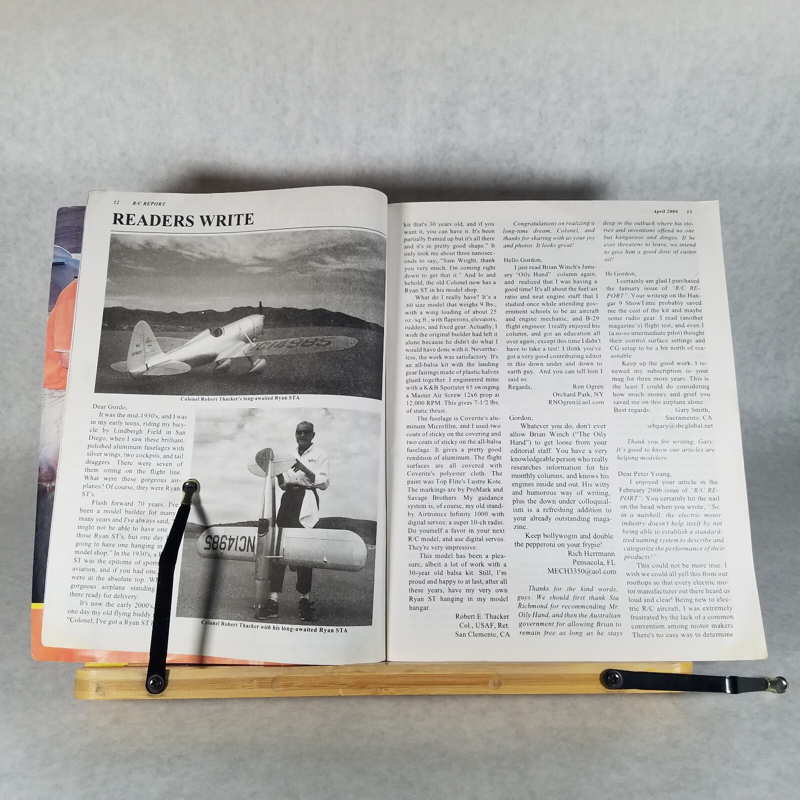 RC Report – Radio Control Model Airplane Flying Magazine – April 2006
