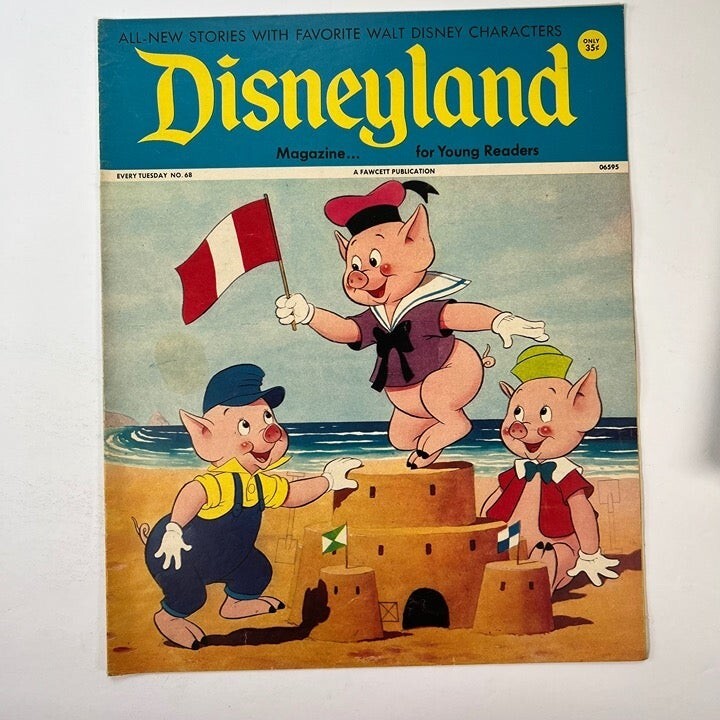 Vintage DISNEYLAND Magazine/comic No 68 – Rare 1970s DisneyMania Item
