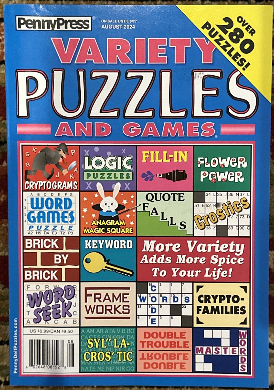 Penny Press Variety Puzzles And Games Magazine August 2024