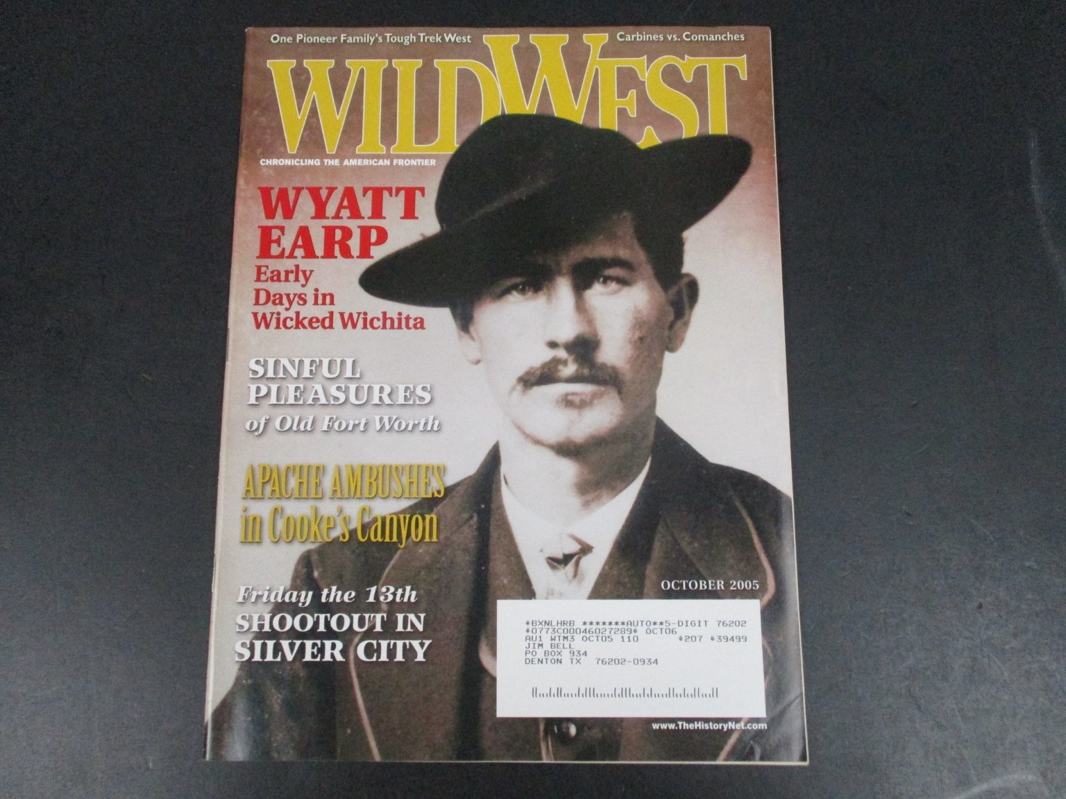 Wild West Magazine October 2005 Wyatt Earp Silver City Shootout History Western
