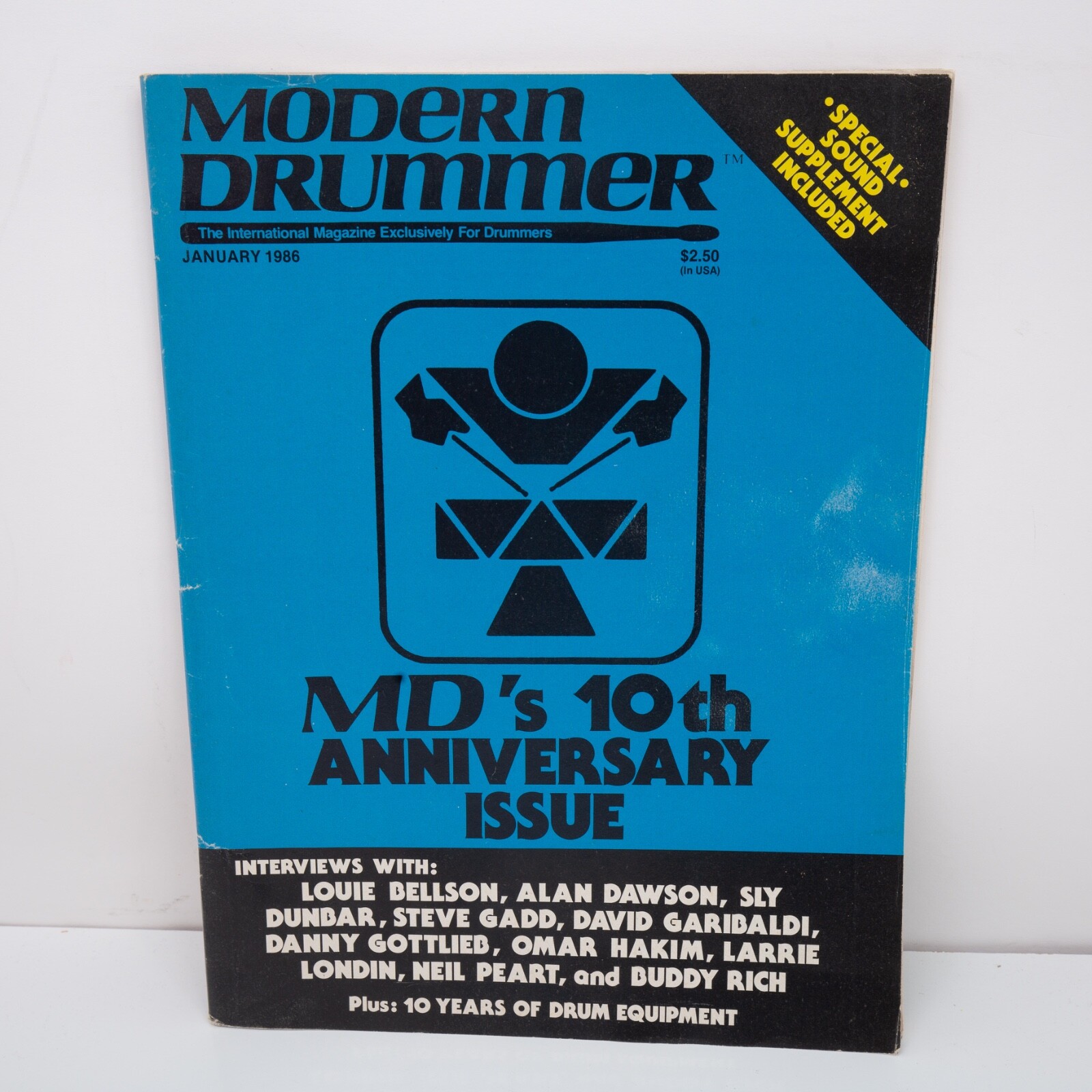 January 1986 Modern Drummer Magazine 10th Anniversary Edition Sound Supplement