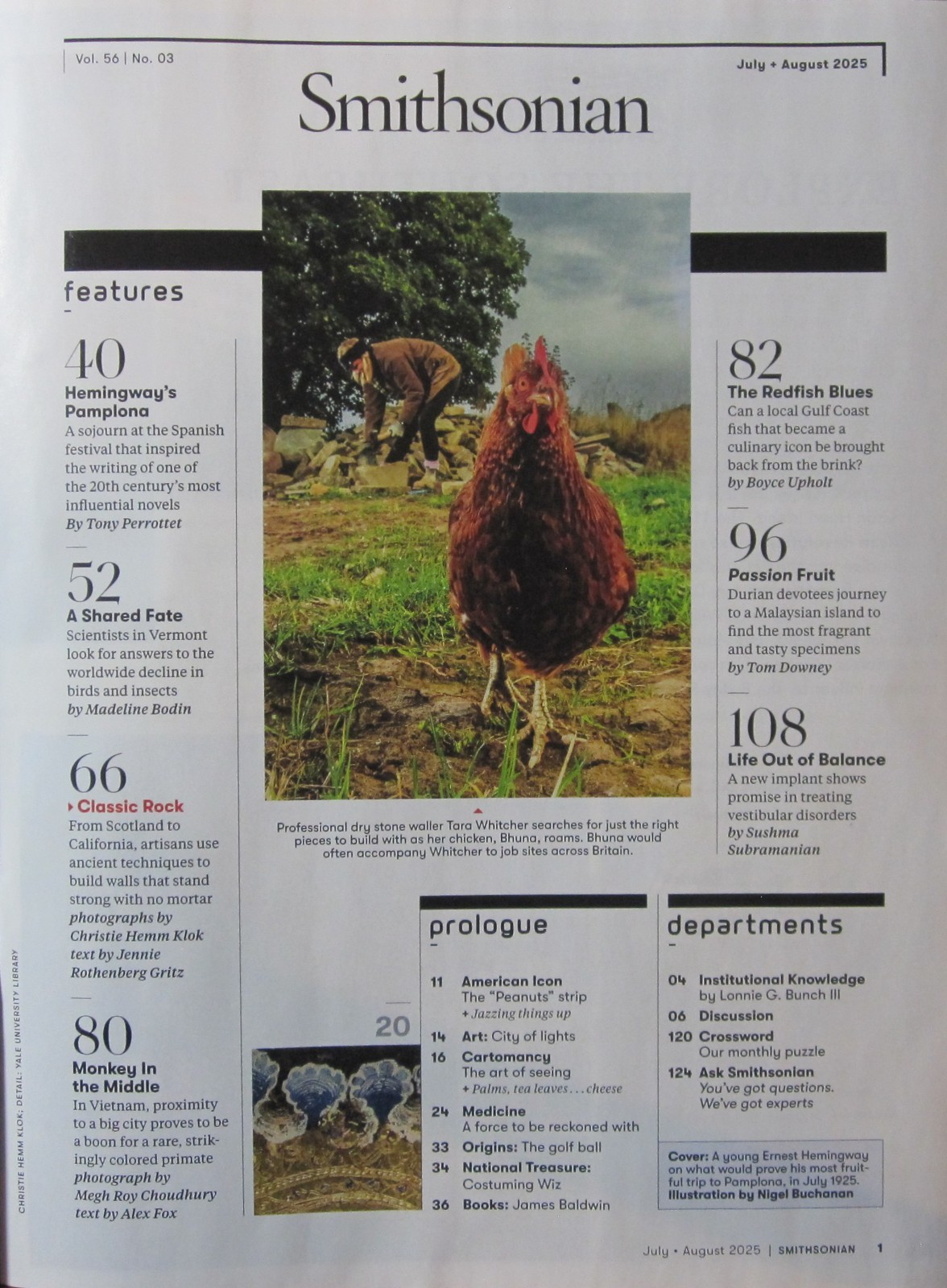 SMITHSONIAN MAGAZINE JULY/AUGUST 2025 – HEMINGWAY IN PAMPLONA