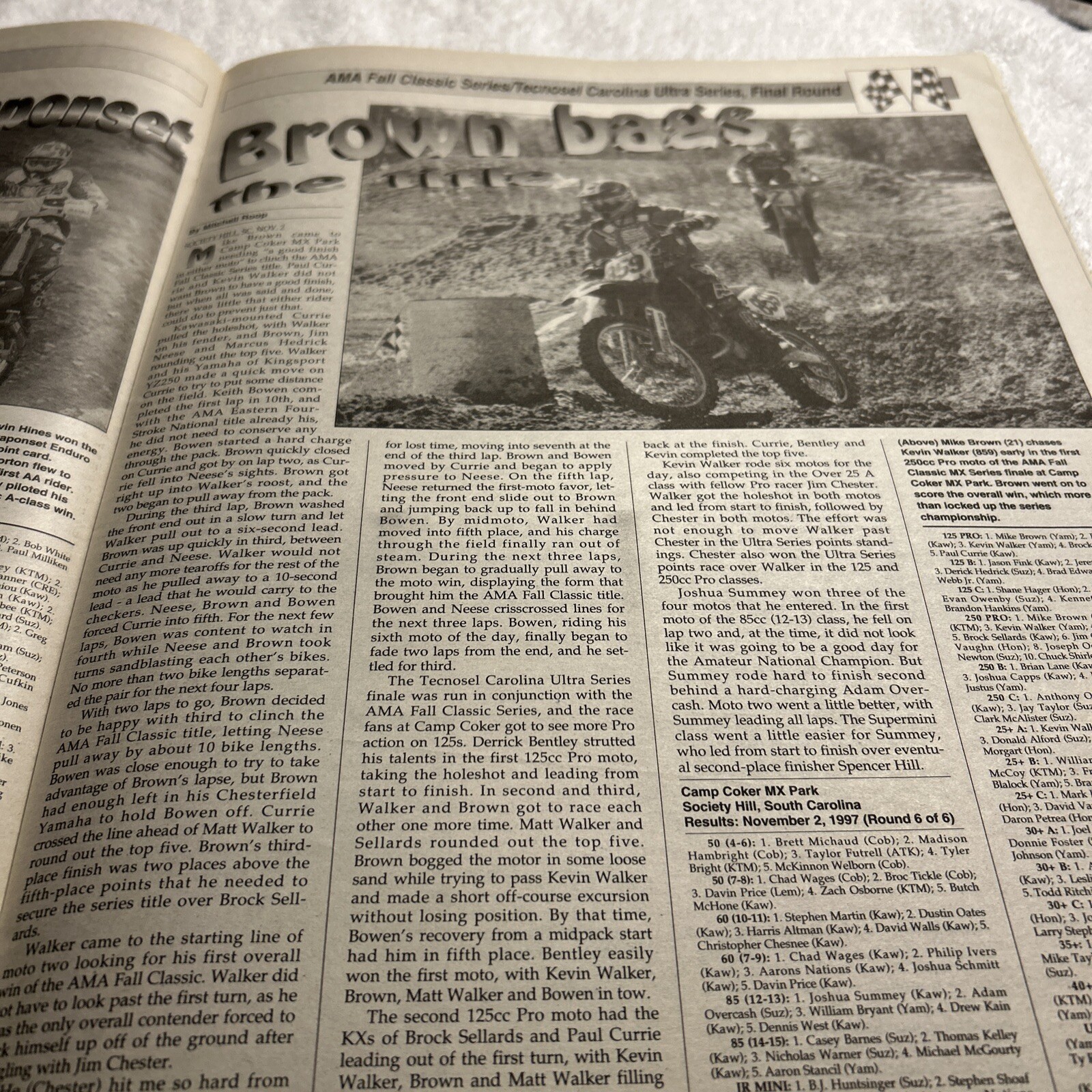 Cycle News Magazine November 19, 1997