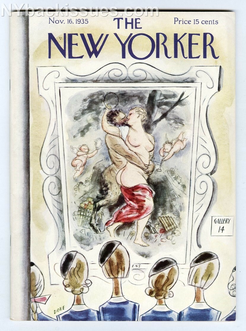 New Yorker magazine November 16 1935 James Thurber A Couple of Hamburgers NM