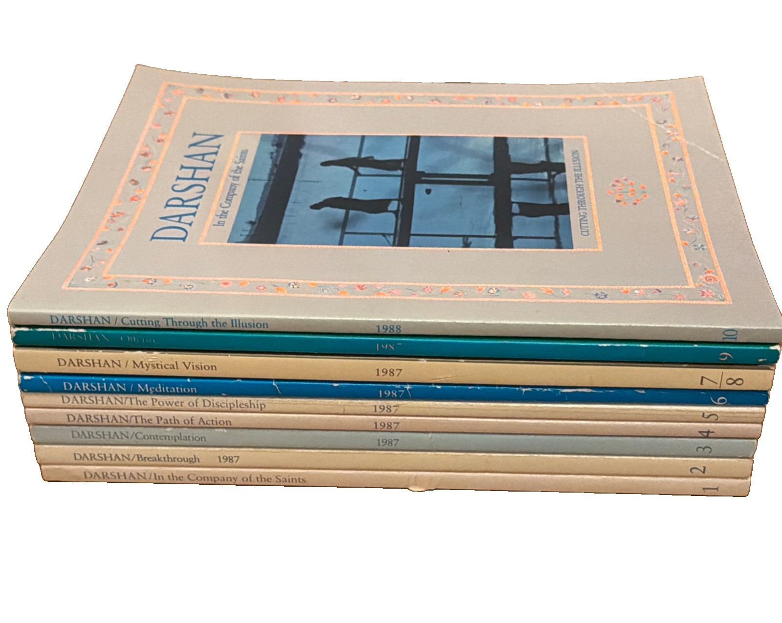 Vintage Darshan Magazine Lot Vol 1-10 1987-1988 Complete Siddha Yoga Spiritual
