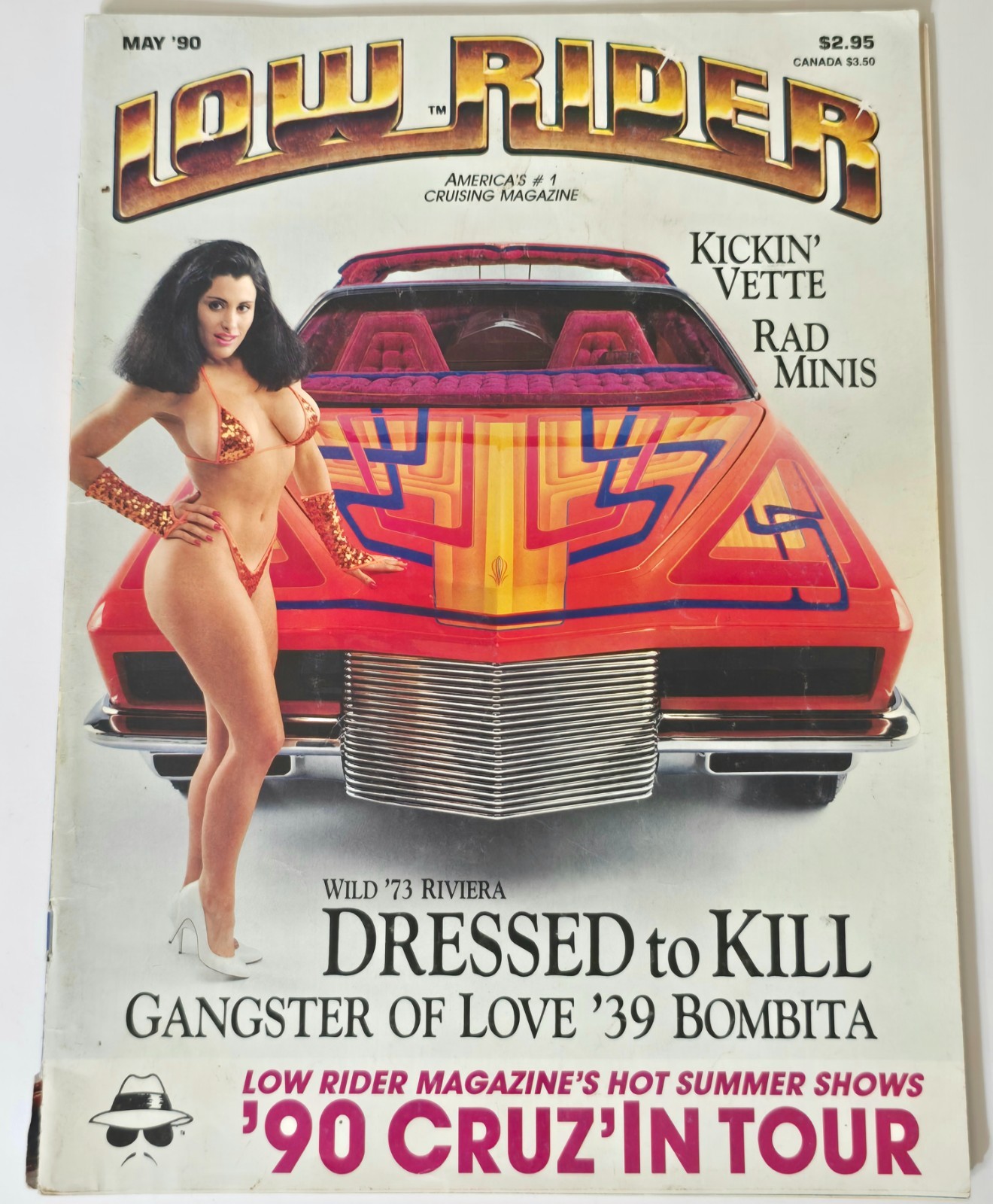 LOWRIDER MAGAZINE MAY 1990 CAR CULTURE STREET LATINO TRUCK VTG ARTE CHICANO OG