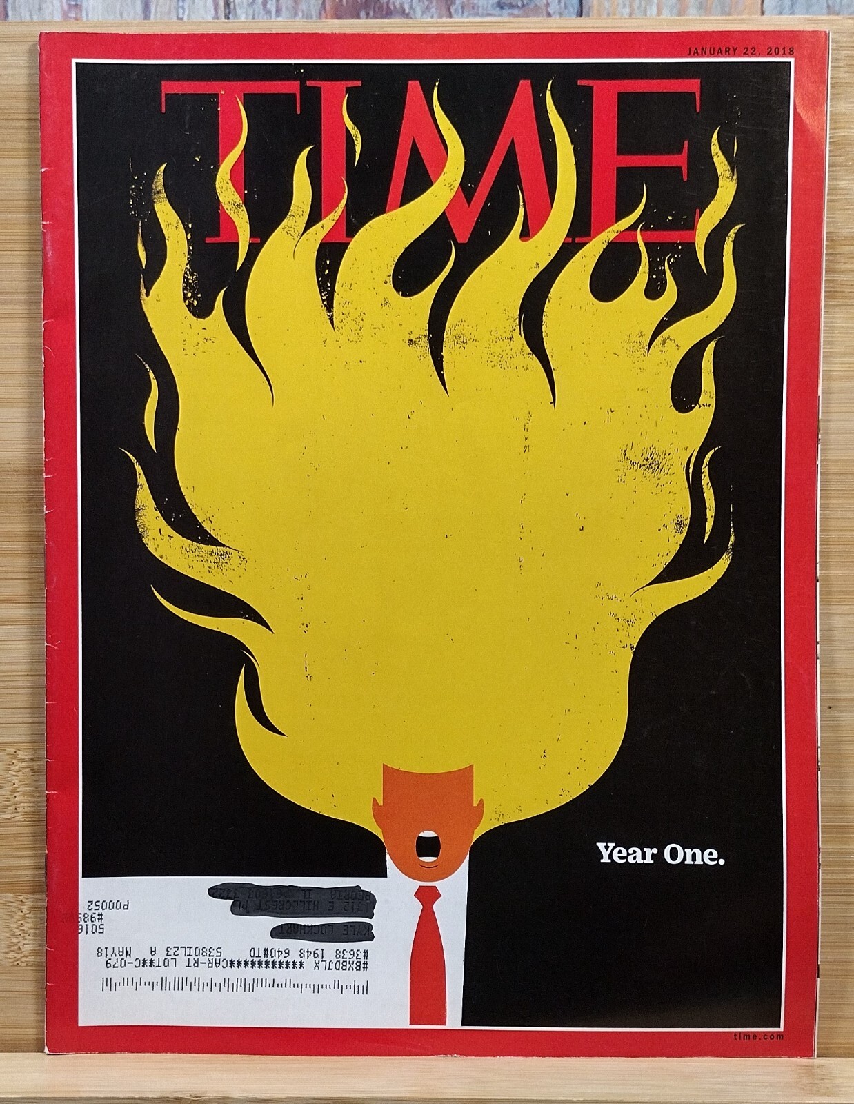 Time Magazine JANUARY 22, 2018 YEAR ONE. The Latest Meltdown