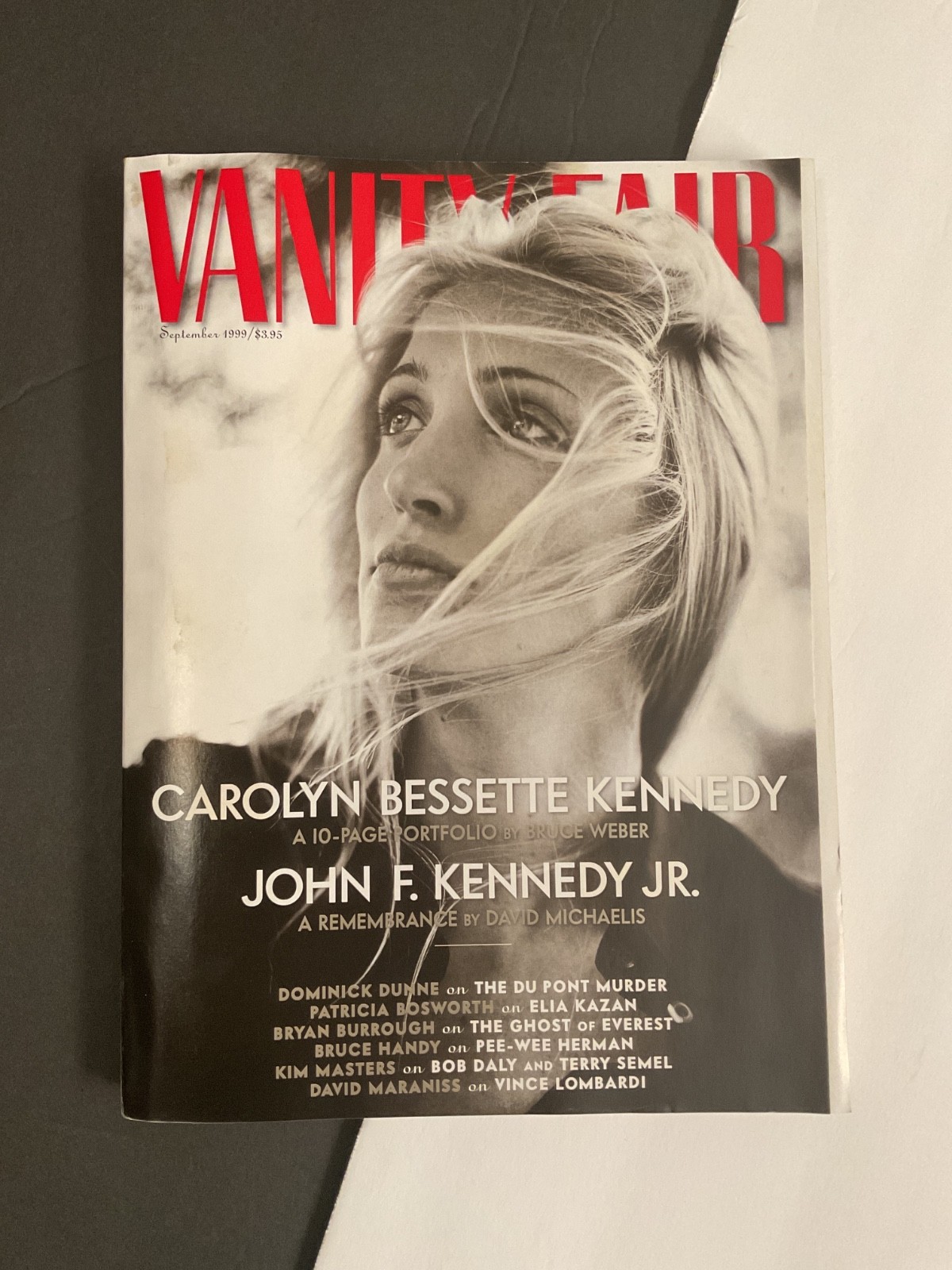 Carolyn Bessette Kennedy Vanity Fair Mag. September 1999 Pee Wee Herman, D. Dunn