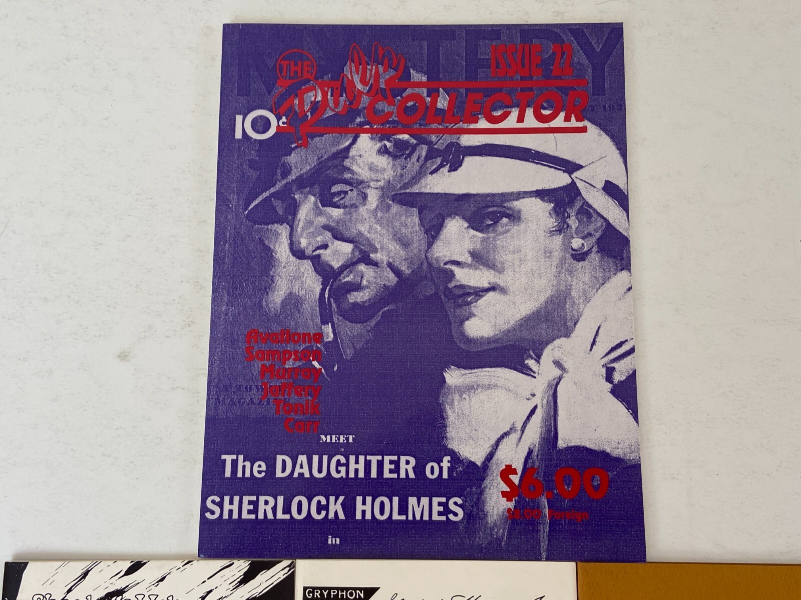 SHERLOCK HOLMES Pulp Fiction Fanzine Magazine 4pc Lot Detective Mystery