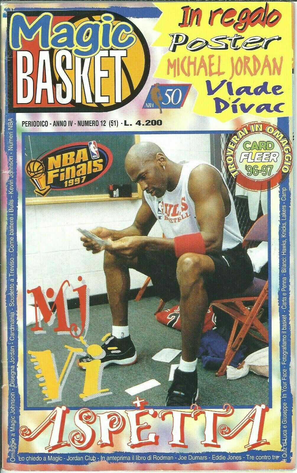 ITALY – 1997 MICHAEL JORDAN – CHICAGO BULLS – «Magic Basket» – ITALIAN COVER