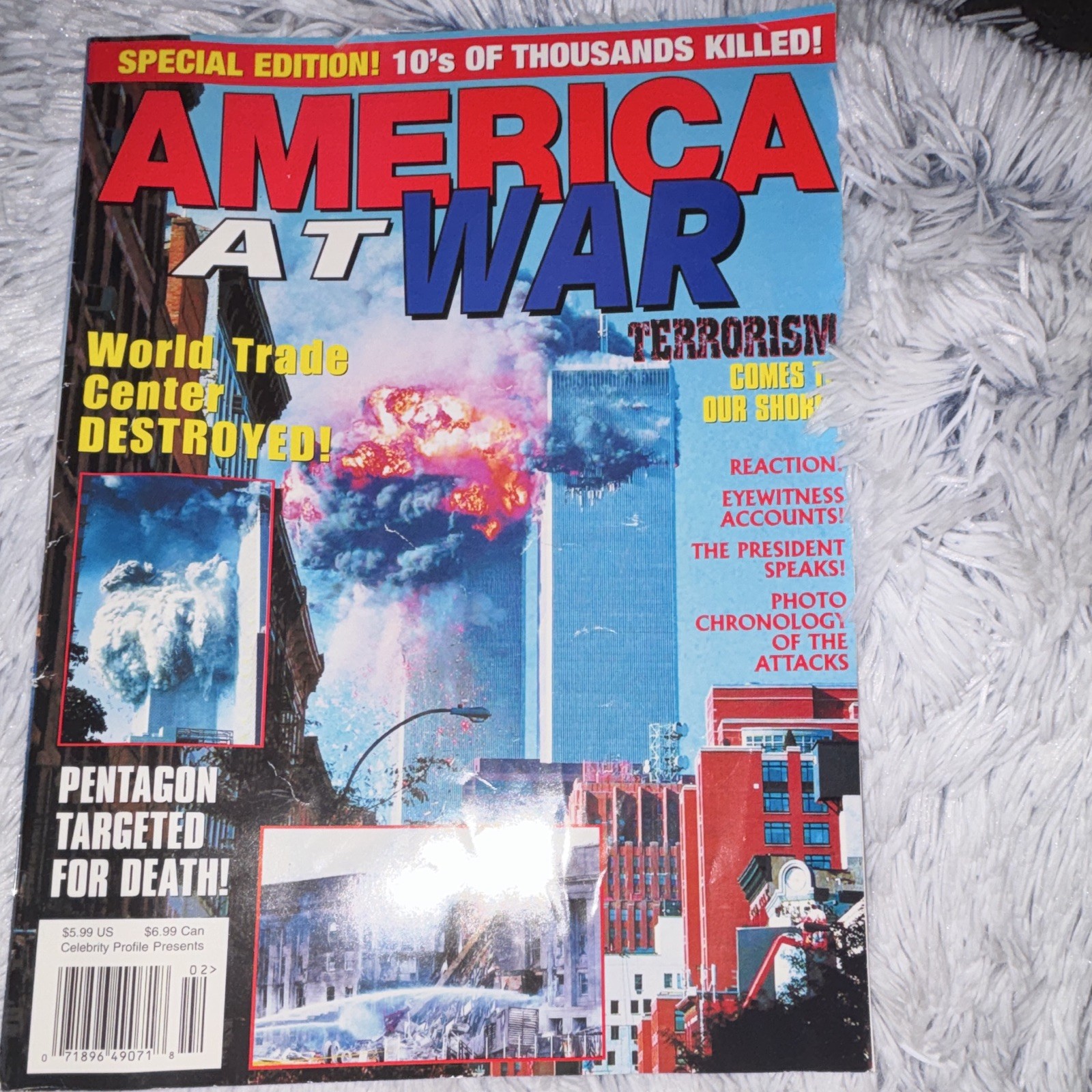 America at War Magazine Sep 2001 Issue #2 Special Edition WTC Terrorism