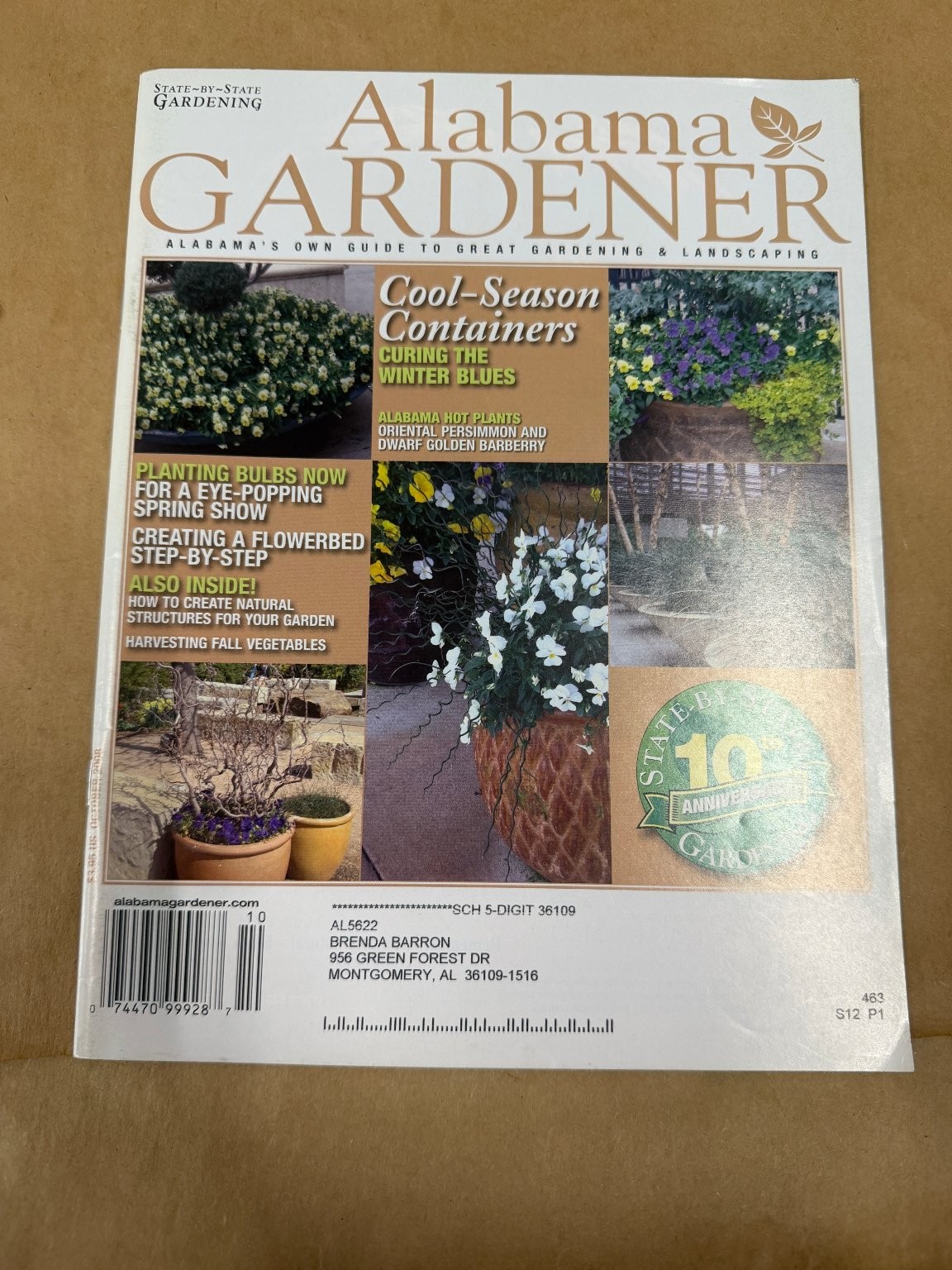 Alabama Gardener Magazine Issue 483 Cool-Season Containers Fall Gardening