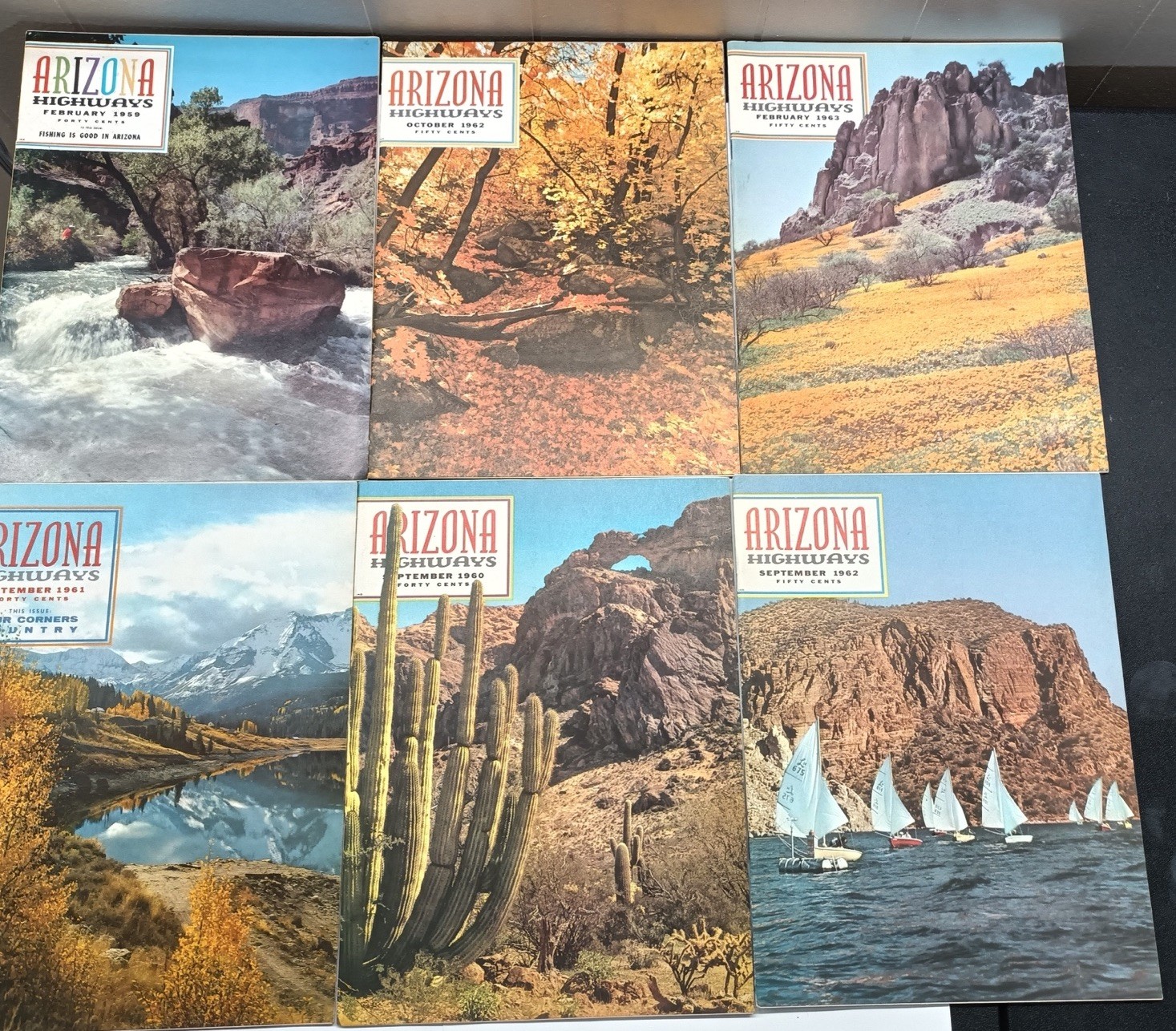 Arizona Highways Magazine Lot 1960s 1970s Vintage Travel Southwest Photography