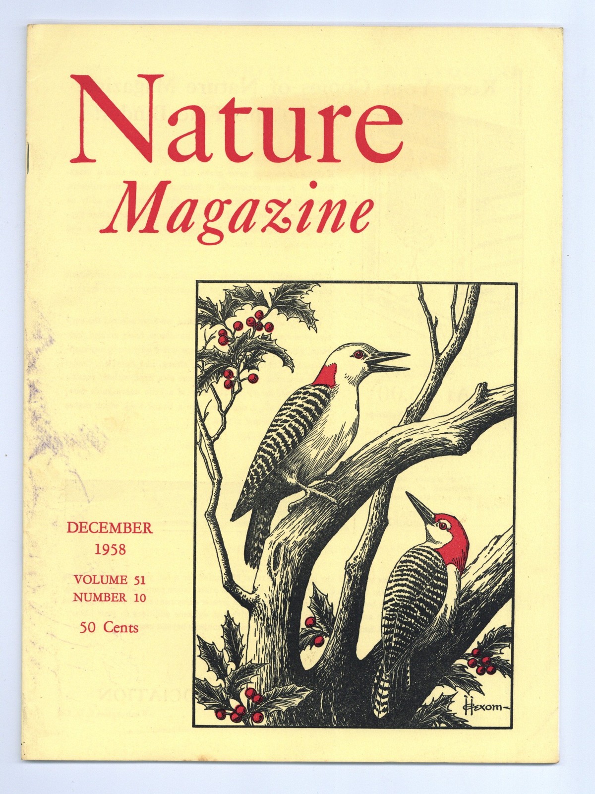 Nature Magazine Vol. 51 #10 FN/VF 7.0 1958