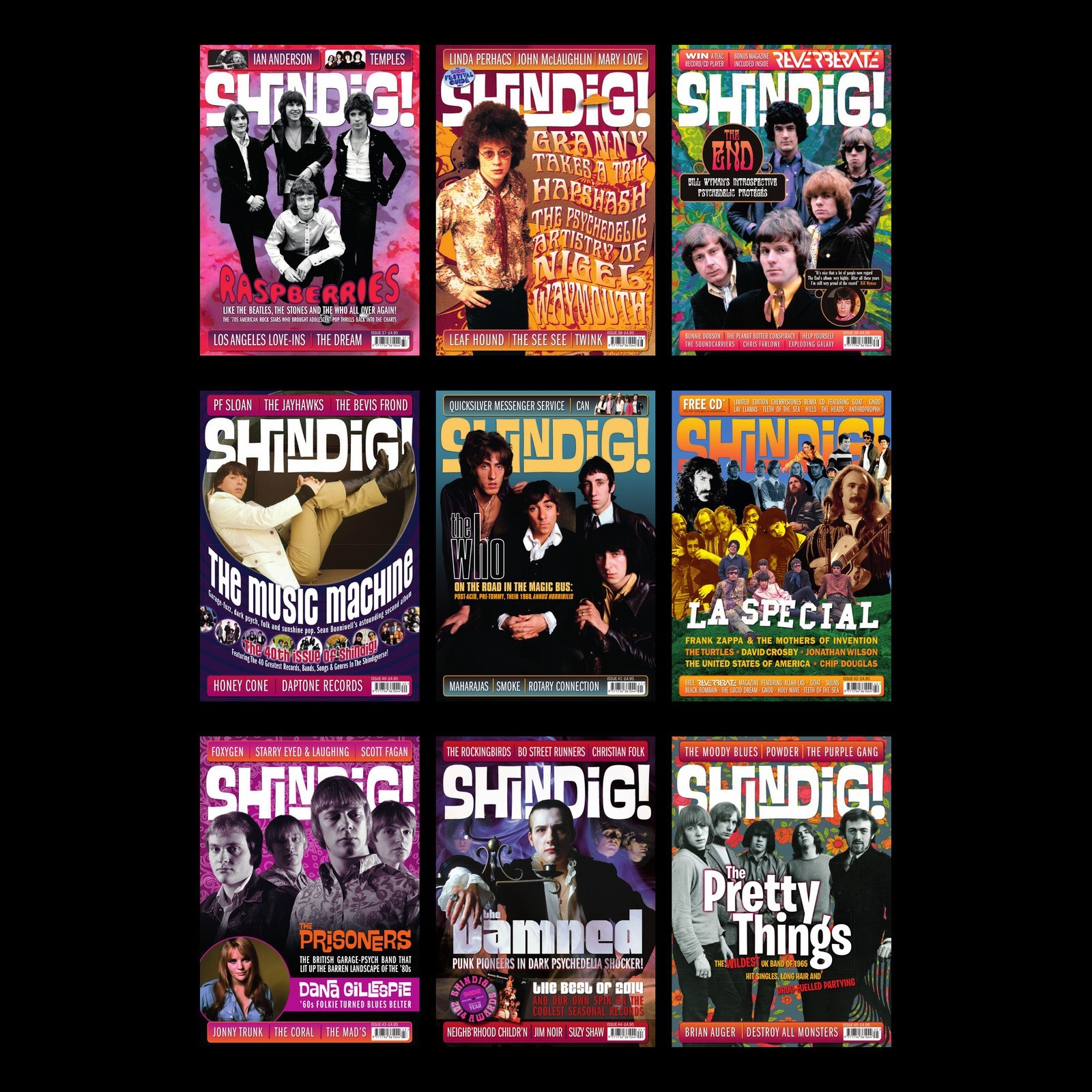 Shindig Magazine 146 Issues & Specials Archive on USB Flash Drive + bonus