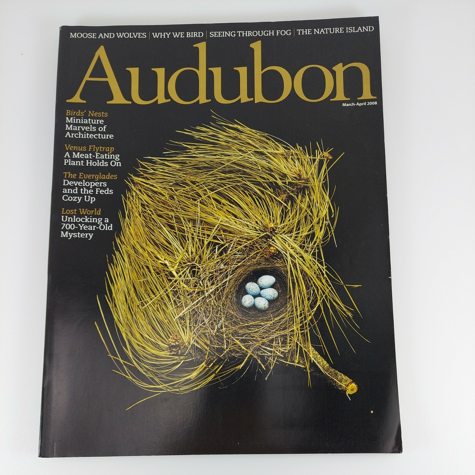 Audubon Magazine Mar Apr 2008 Bird’s Nests, Venus Flytrap, Everglades