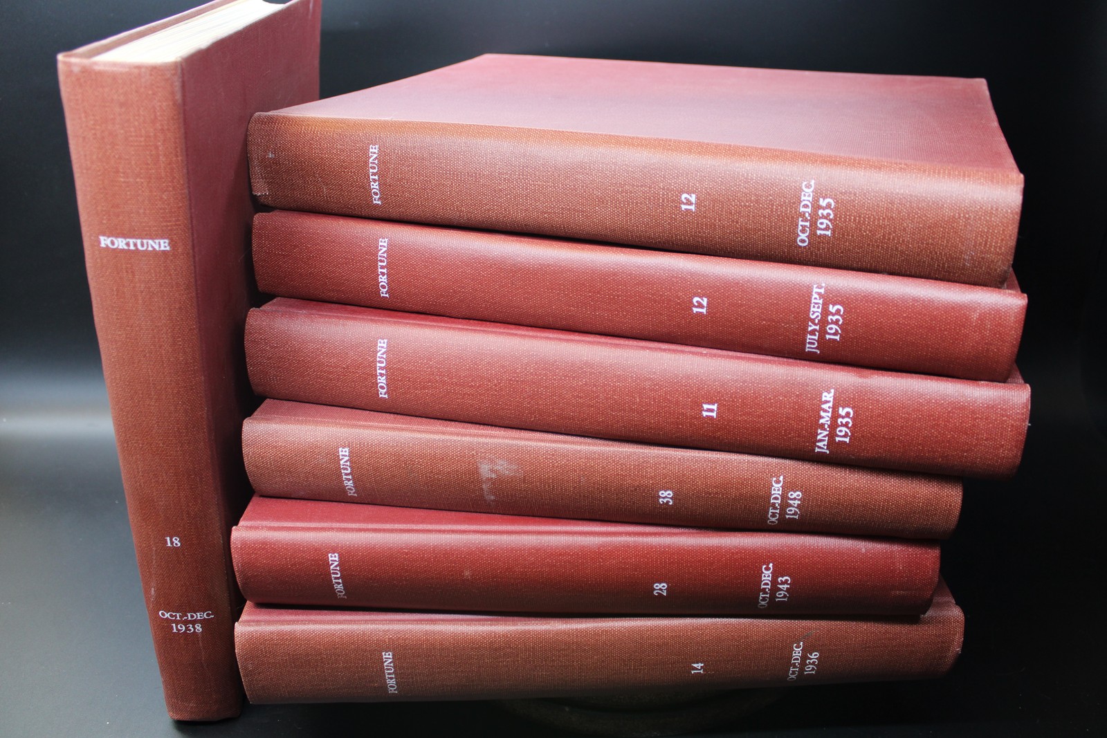 FORTUNE Magazine Hardcover Bound Magazine Volumes – 1940-1974 Library Volumes