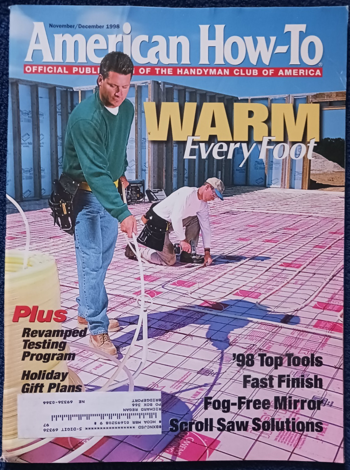 American How-To Magazine – November/December 1998 Issue – Warm Every Foot