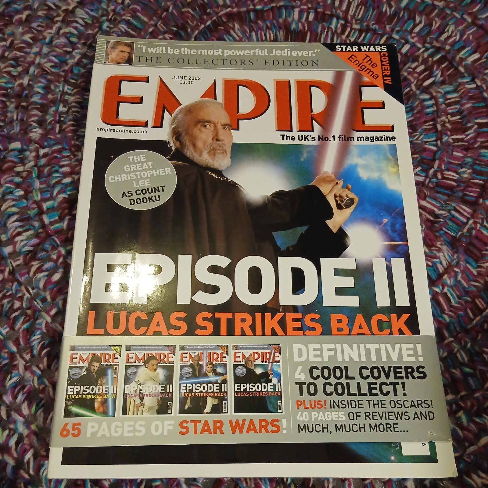 EMPIRE magazine June 2002 Star Wars episode 2 all 4 collectable covers NEW