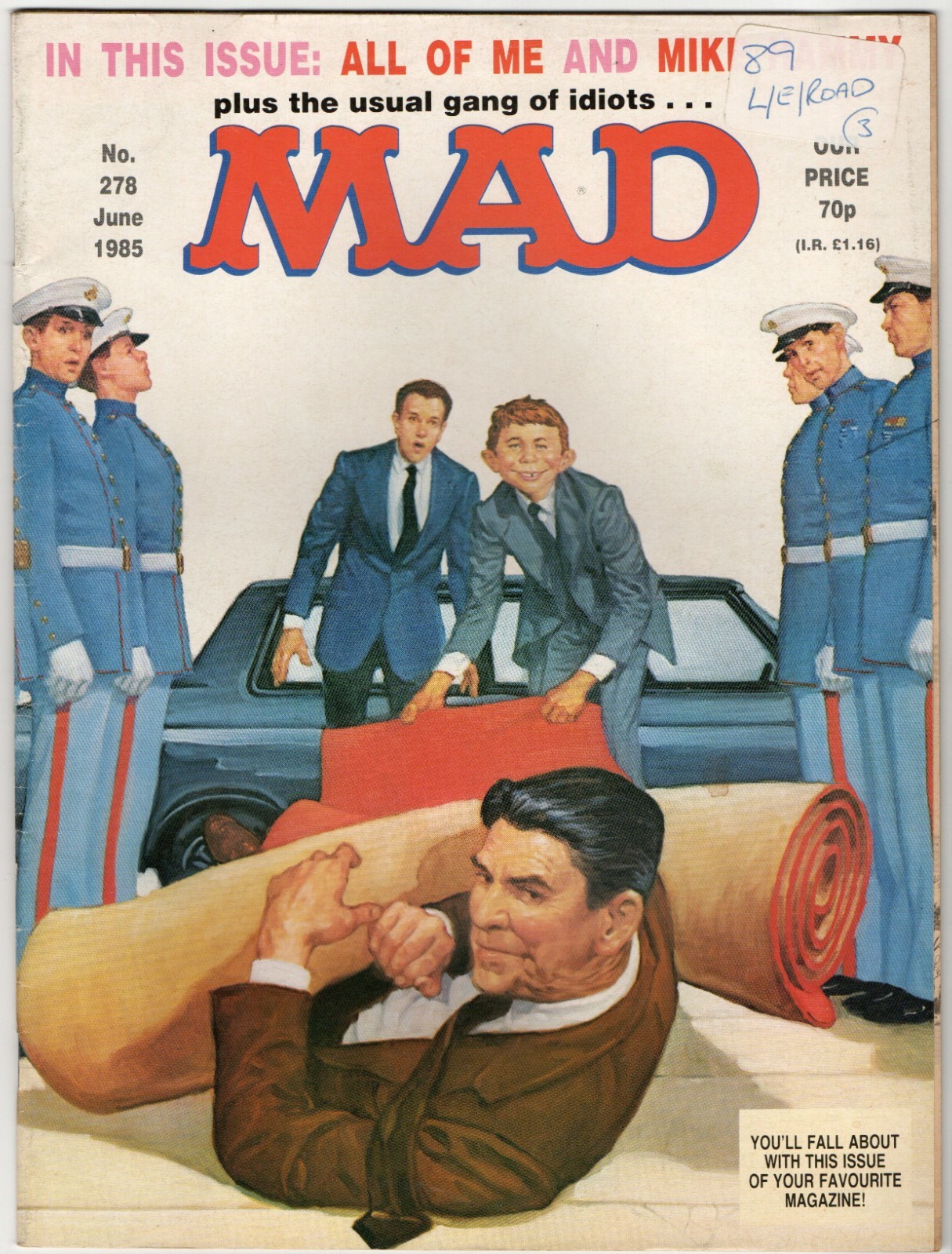 MAD MAGAZINE NO #278 JUNE ’85, ALL OF ME / MIKE HAMMER / TV WRITER’S RULE BOOK