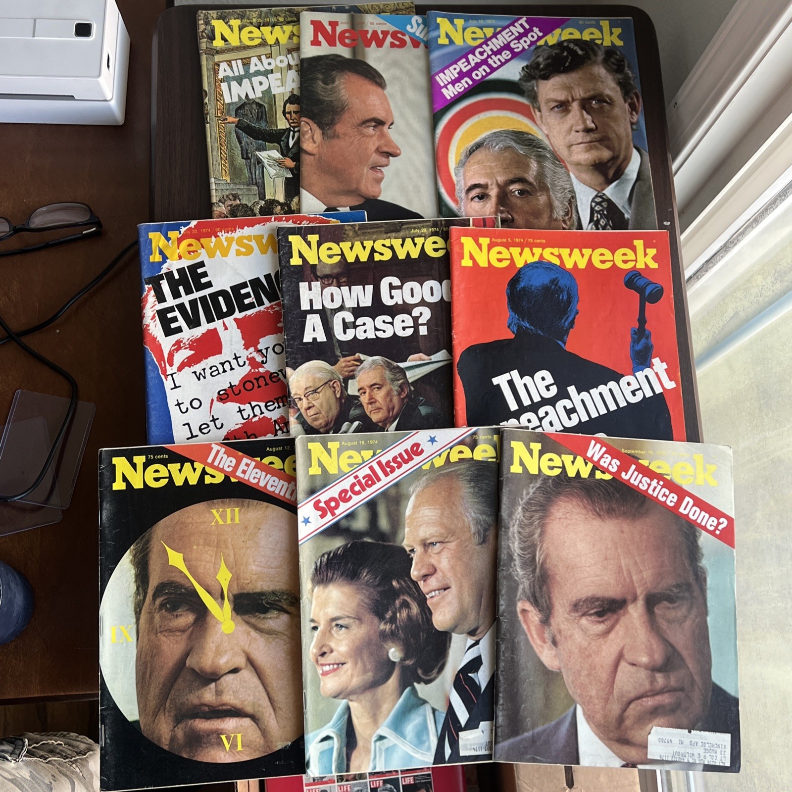 1974 Newsweek Nixon Era Watergate Impeachment lot (9)