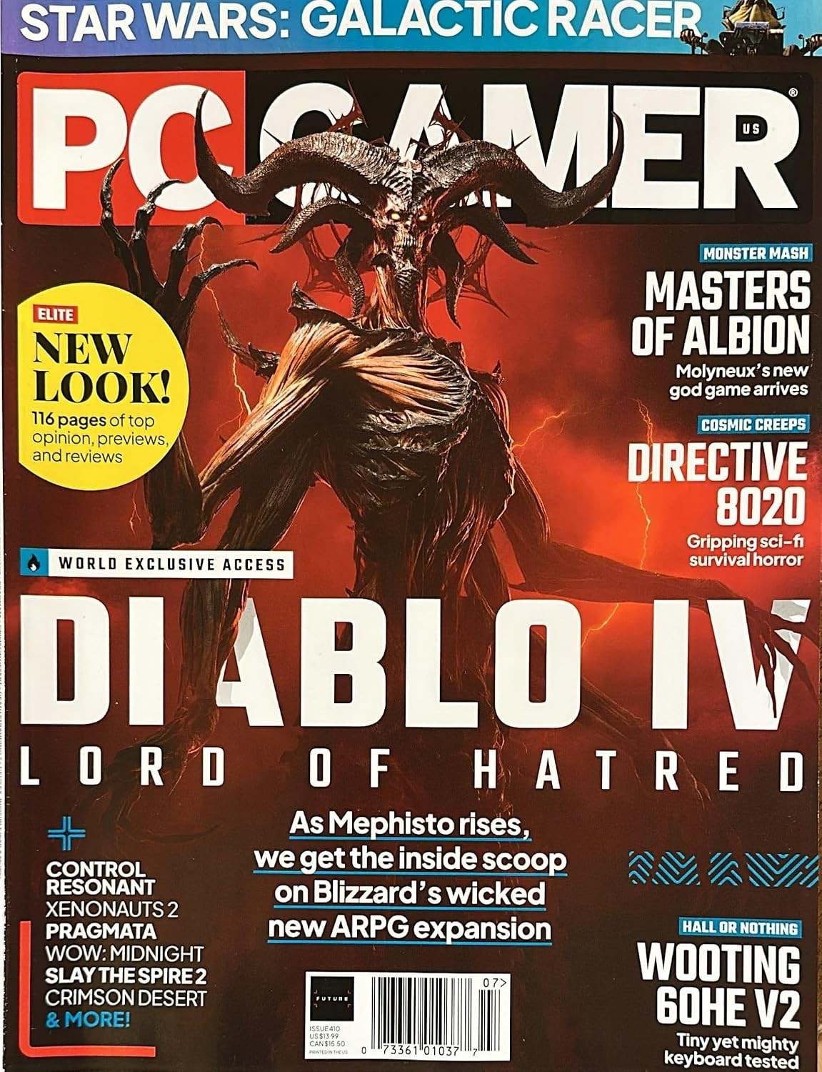 PC GAMER ISSUE #410 JULY 2026 US | DIABLO IV: LORD OF HATRED