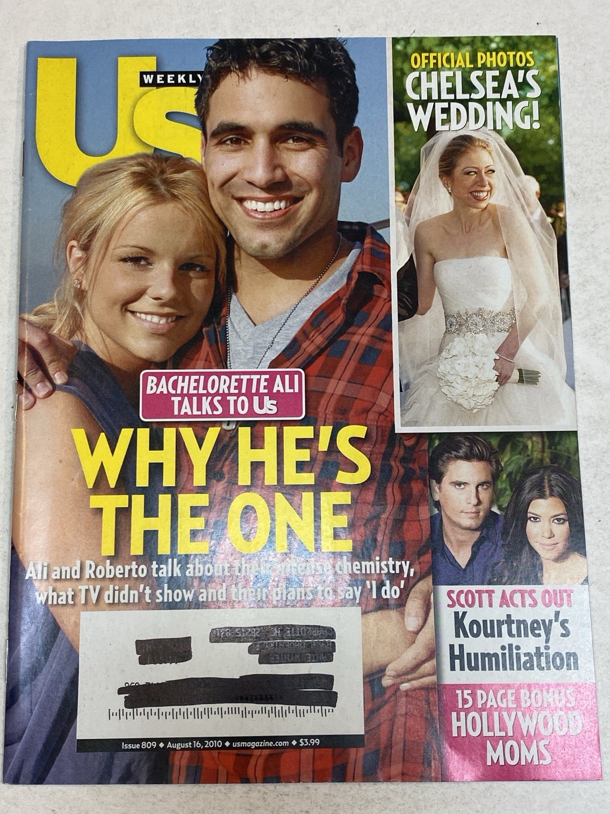US Weekly Magazine Aug 2010 Ali Roberto The Bachelorette Chelsea Clinton Wedding