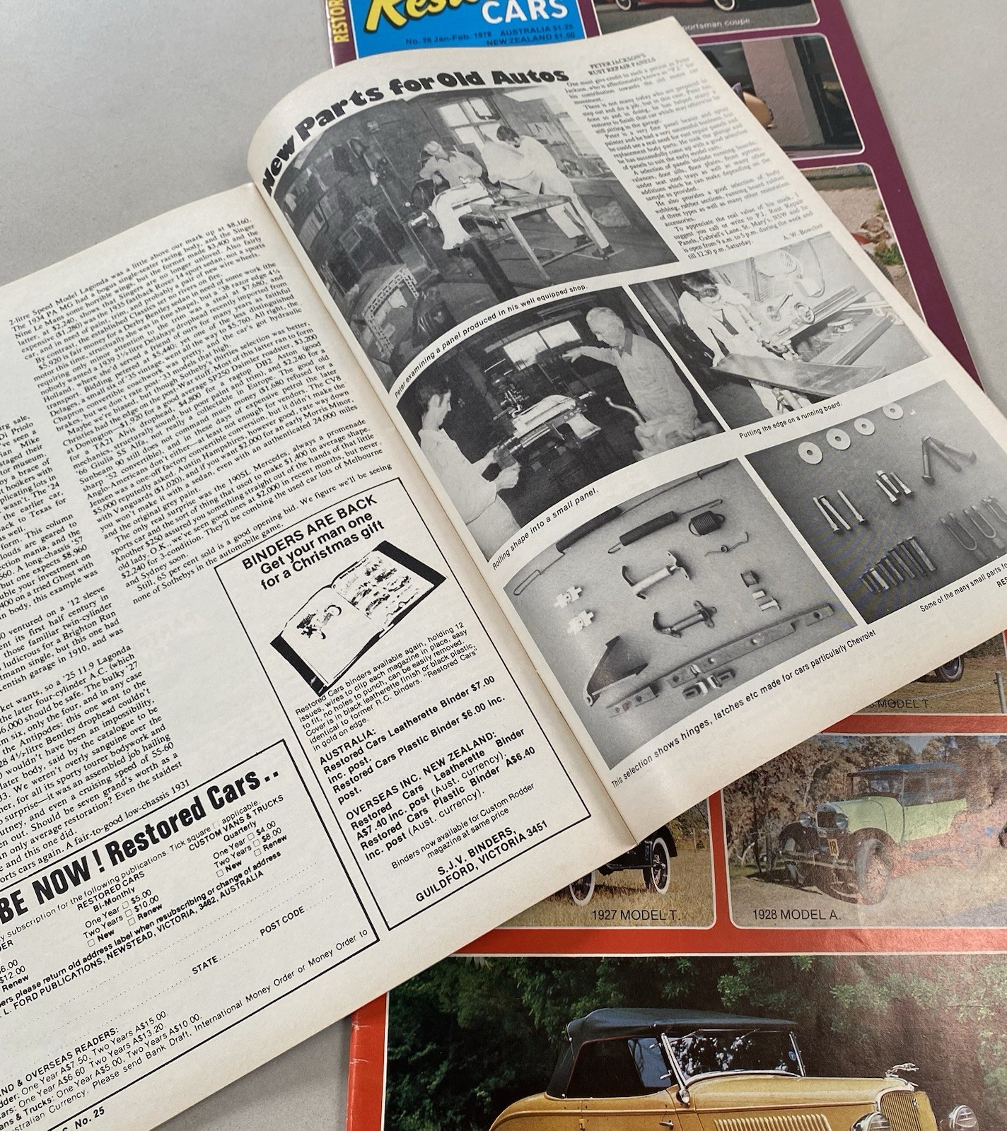 Restored Cars 1970s Magazines inc #1 Bulk Lot of 20 Low Number Issues 1 to 28