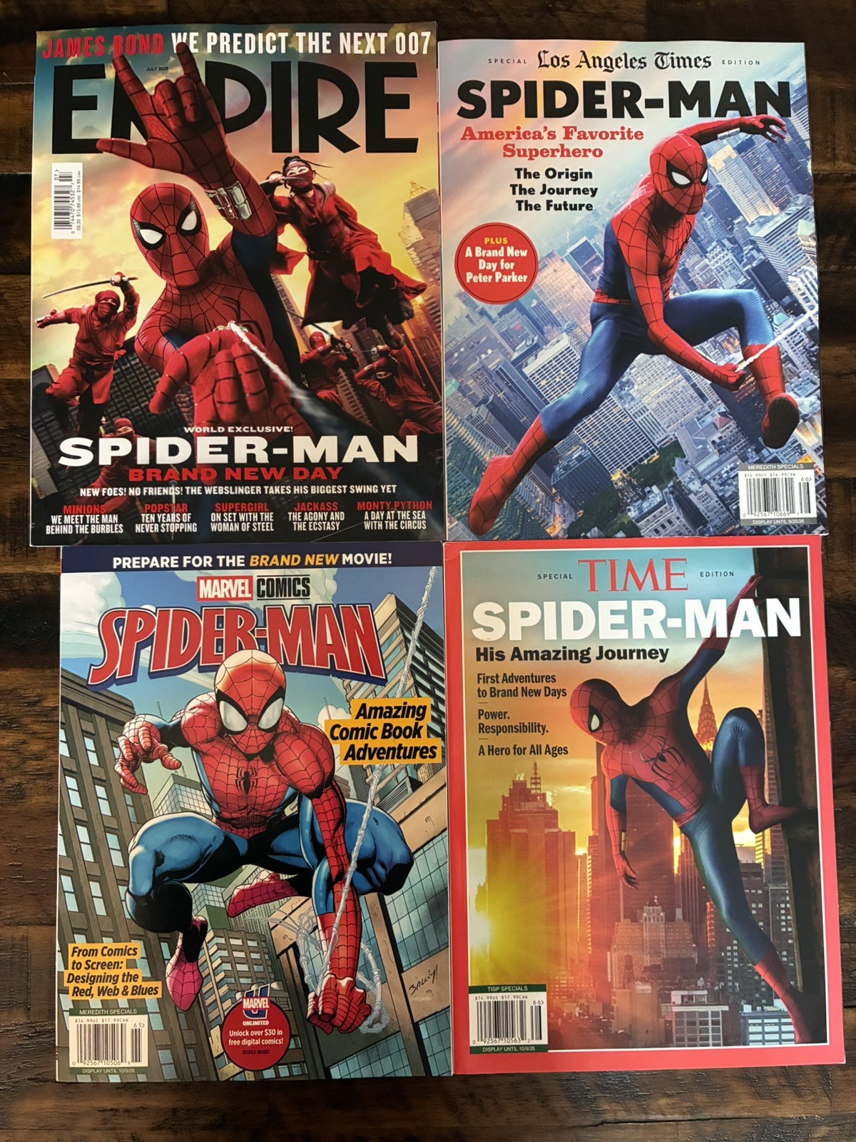 Spider-Man Brand New Day (2026) – Lot of FOUR Promotional Movie Tie-In Magazines