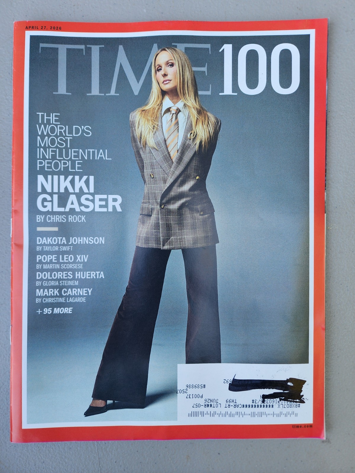 TIME MAGAZINE APRIL 27, 2026-NIKKI GLASER-100 MOST INFLUENTIAL PEOPLE