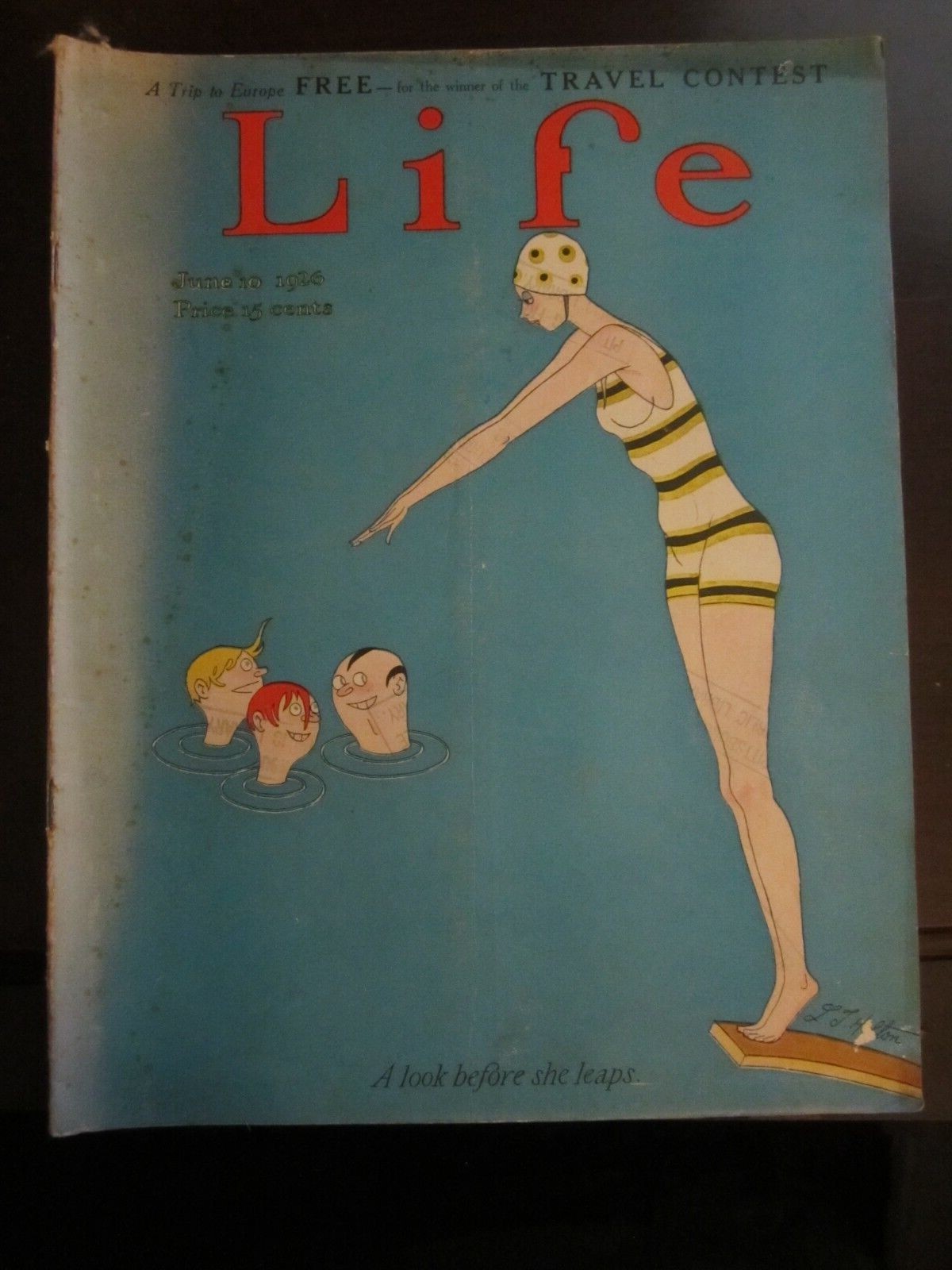 Life Magazine June 1926 A Look Before She Leaps Art Deco 40