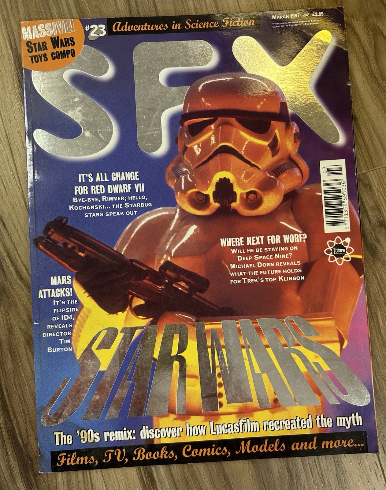 SFX Magazine March 1997 Science Fiction Sci Fi Star Wars Mars Attacks!