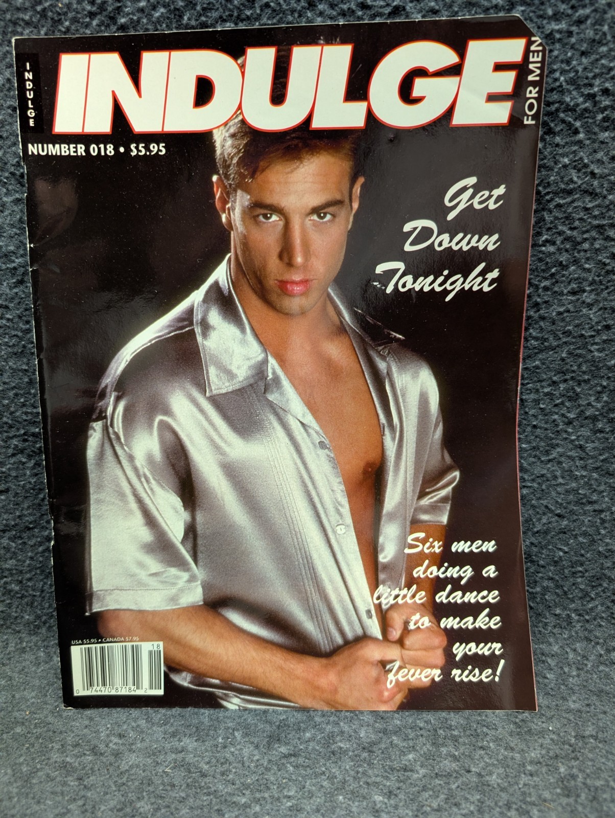 Indulge Magazine for men #18 male pinups (Corners are cut off on top right)