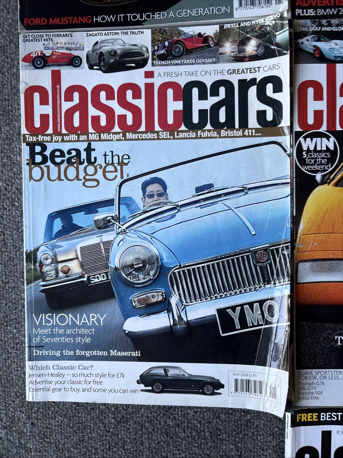 Job Lot Classic Car Magazines Bundle Of 10 Issues 2007 2008 Lamborghini Jaguar