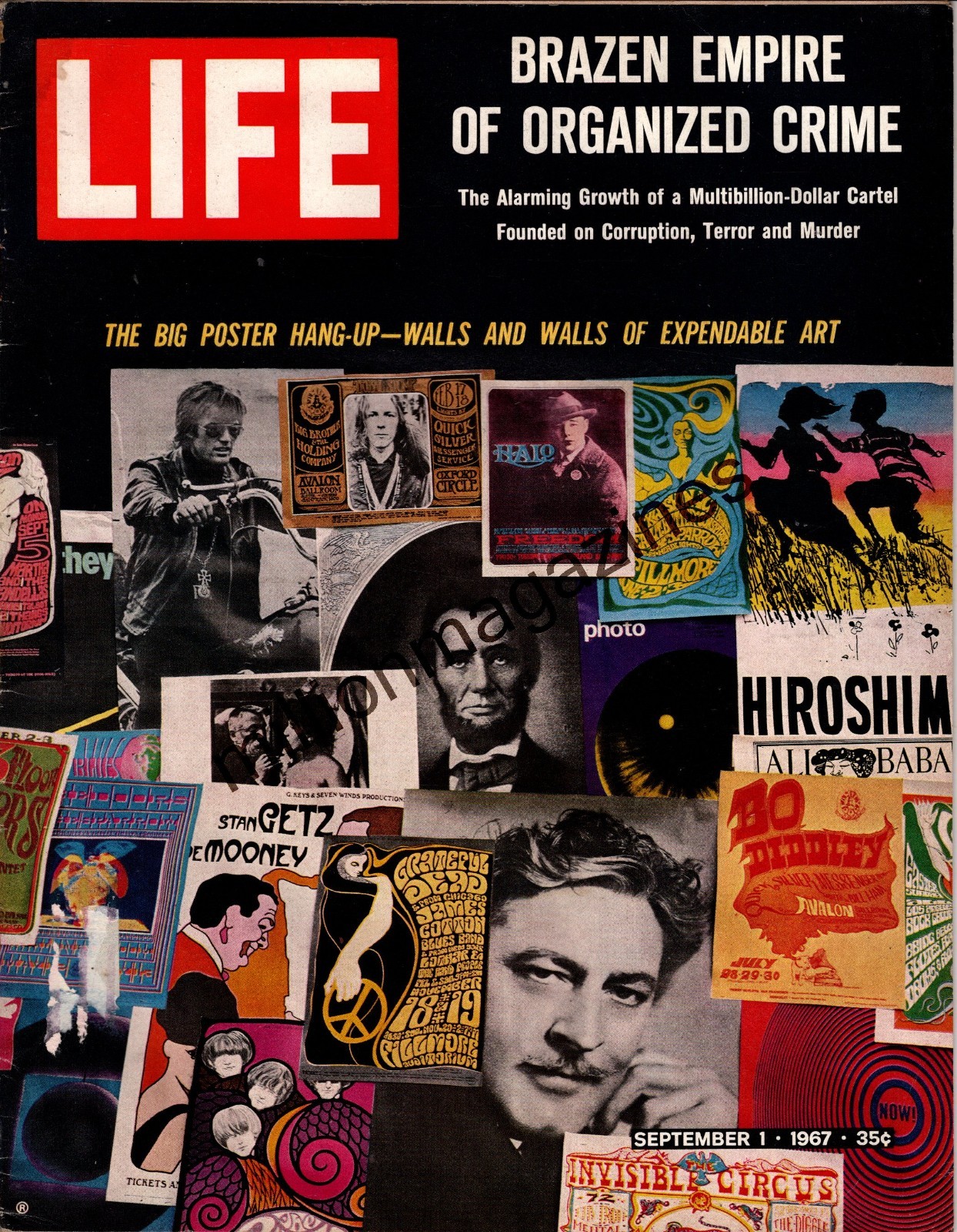 1967 Life September 1 -Sioux City welcomes the world; The Mafia; Poster art;