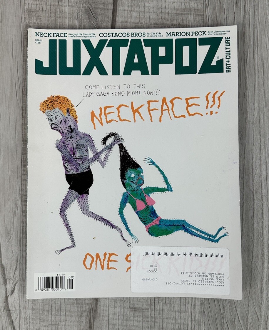 Juxtapoz Magazine Art Culture September 2011 #128 Neck Face Cover Issue