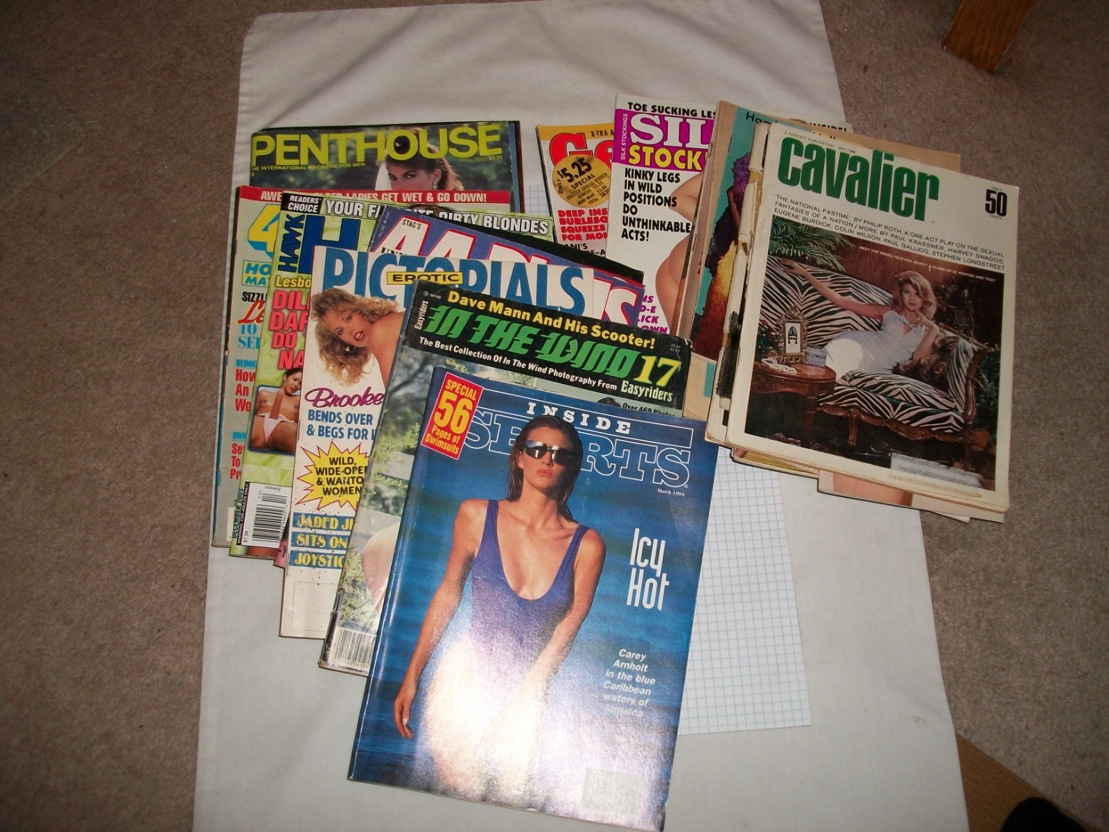 Lot of 18 vintage girlie magazines 1960’s – 80’s